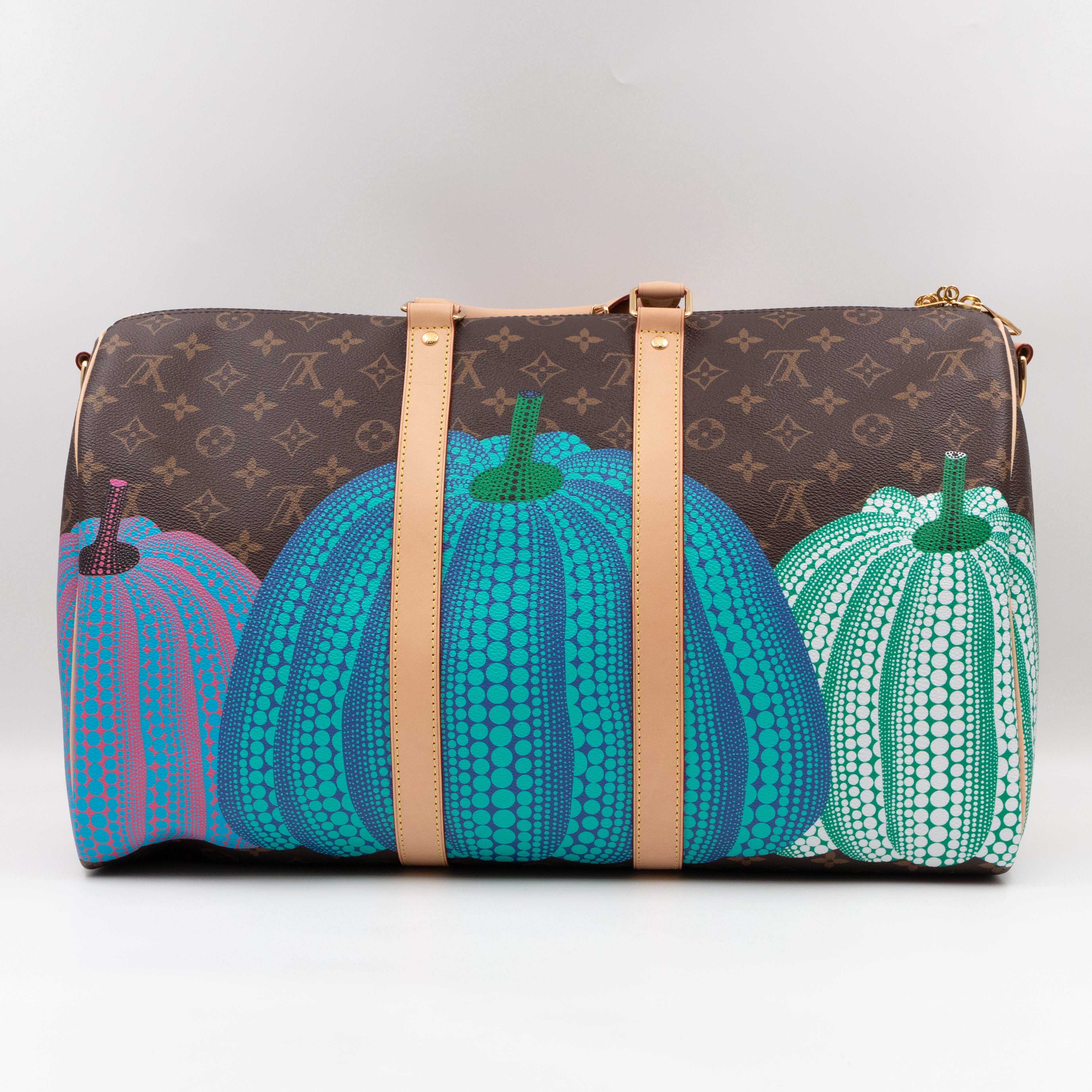 Keepall 45 Bandouliere LV x YK Monogram Pumpkin