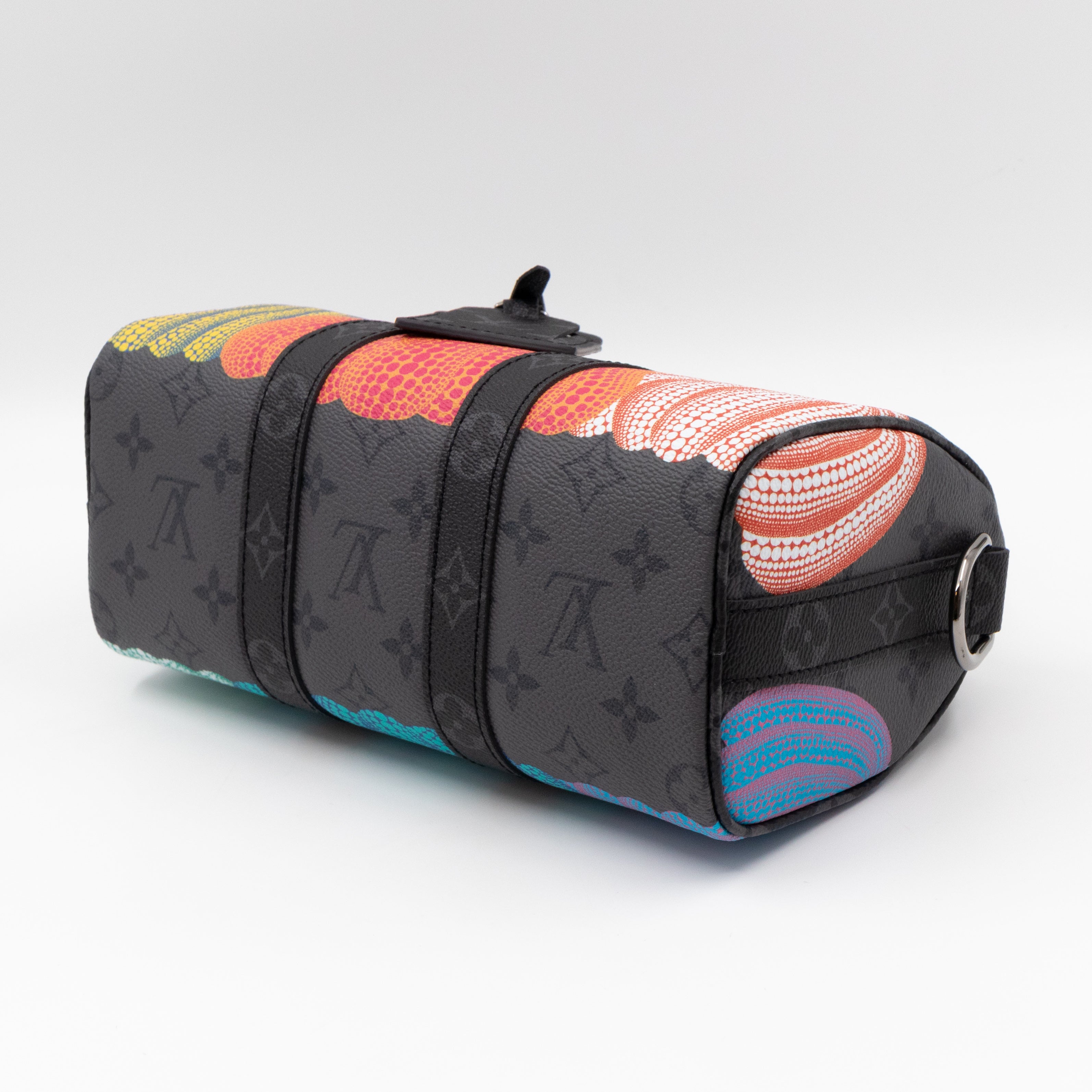 Keepall 25 Bandouliere LV x YK Monogram Eclipse Reverse Pumpkin