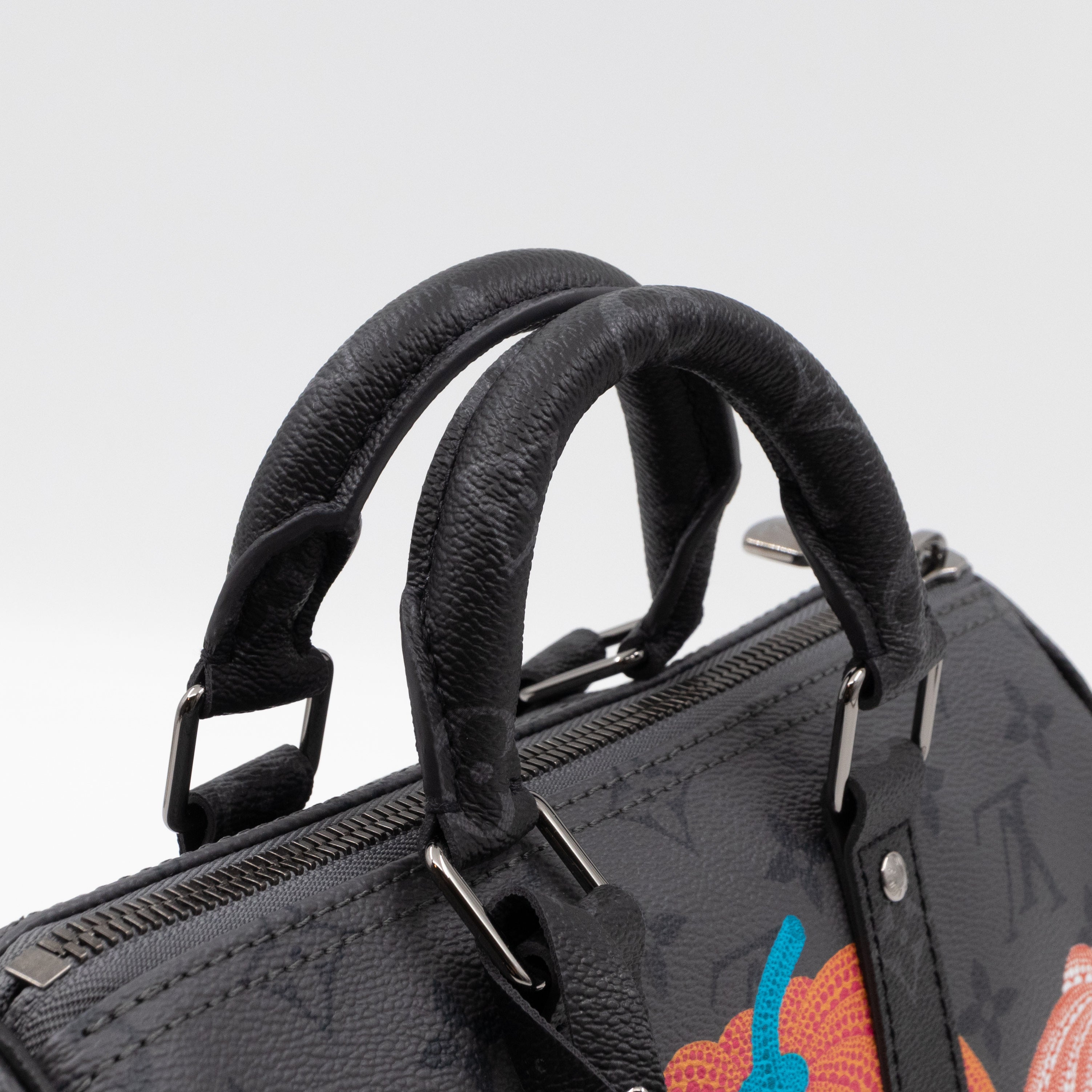 Keepall 25 Bandouliere LV x YK Monogram Eclipse Reverse Pumpkin