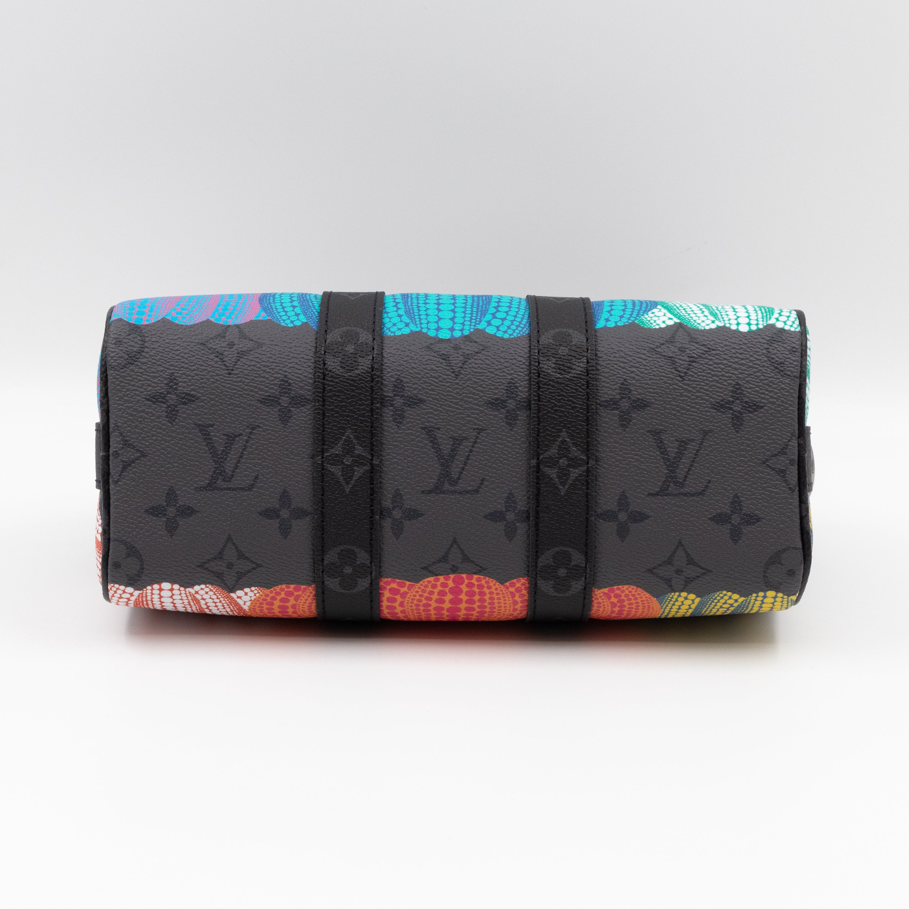 Keepall 25 Bandouliere LV x YK Monogram Eclipse Reverse Pumpkin