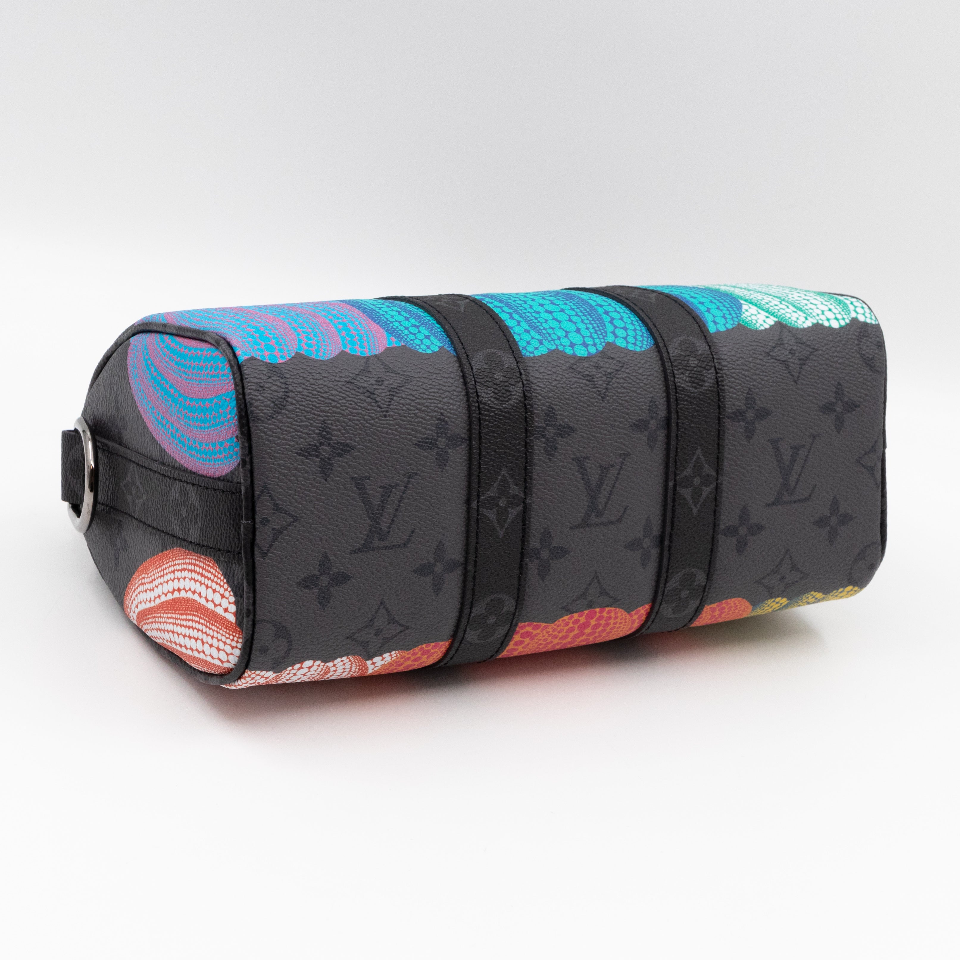 Keepall 25 Bandouliere LV x YK Monogram Eclipse Reverse Pumpkin