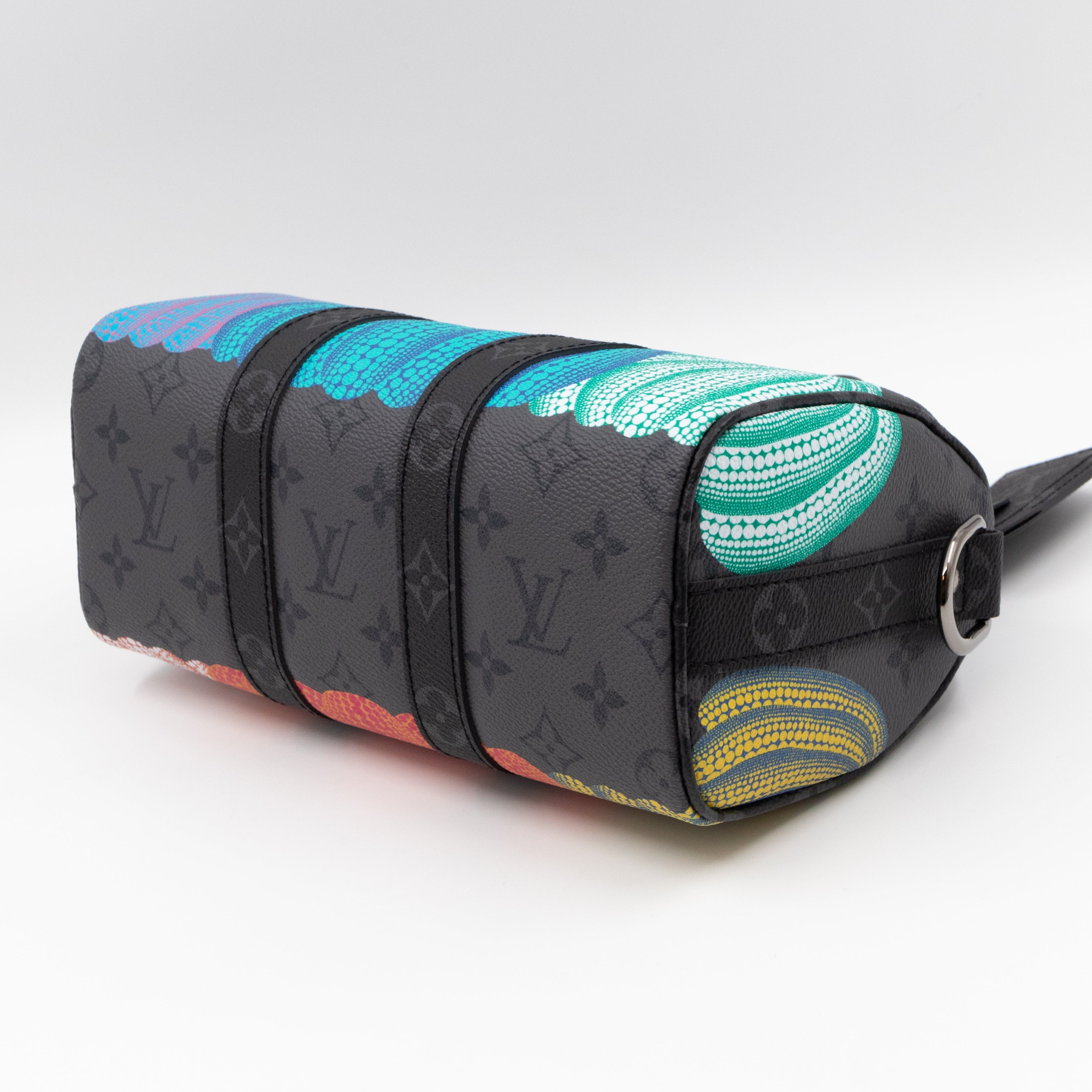 Keepall 25 Bandouliere LV x YK Monogram Eclipse Reverse Pumpkin