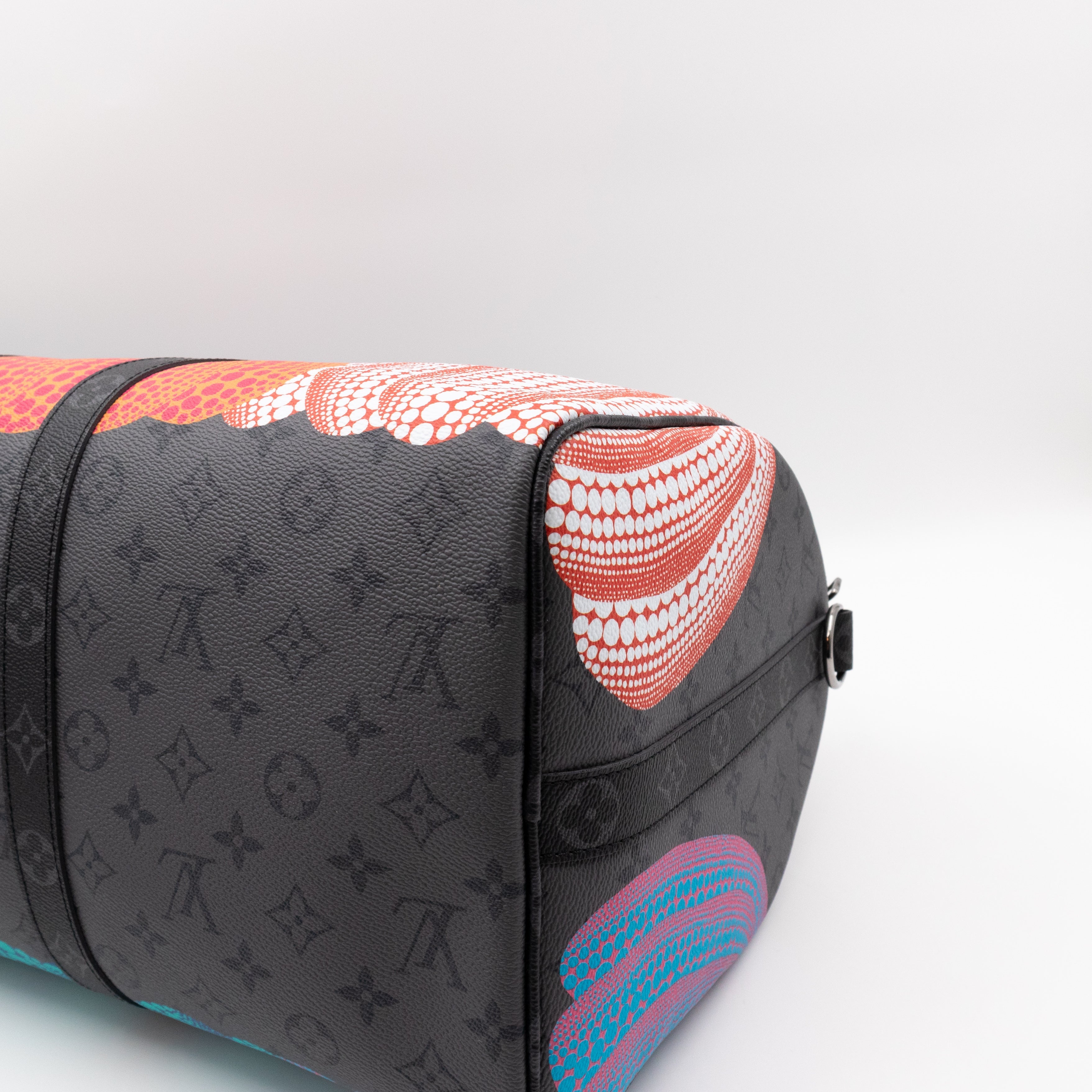 Keepall 45 Bandouliere LV x YK Monogram Eclipse Reverse Pumpkin