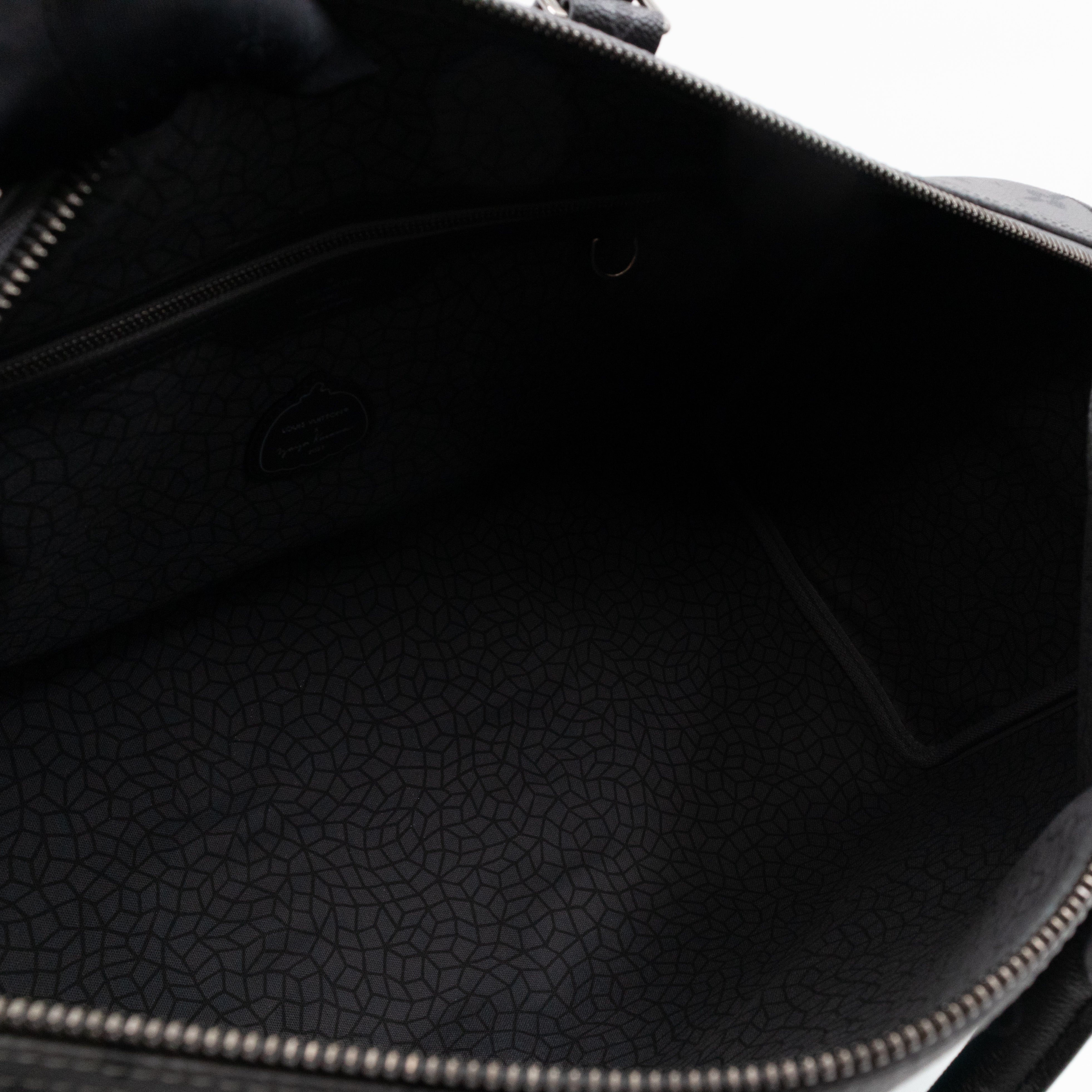 Keepall 45 Bandouliere LV x YK Monogram Eclipse Reverse Pumpkin