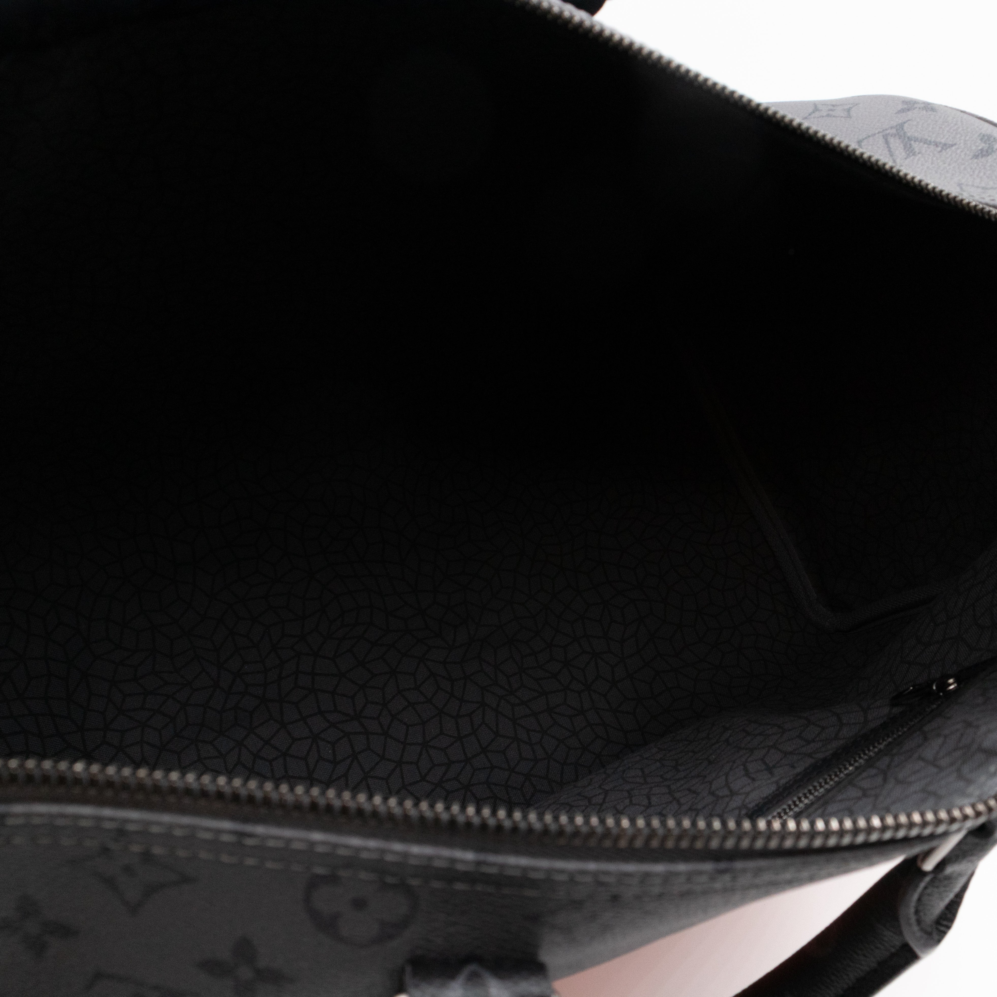 Keepall 45 Bandouliere LV x YK Monogram Eclipse Reverse Pumpkin