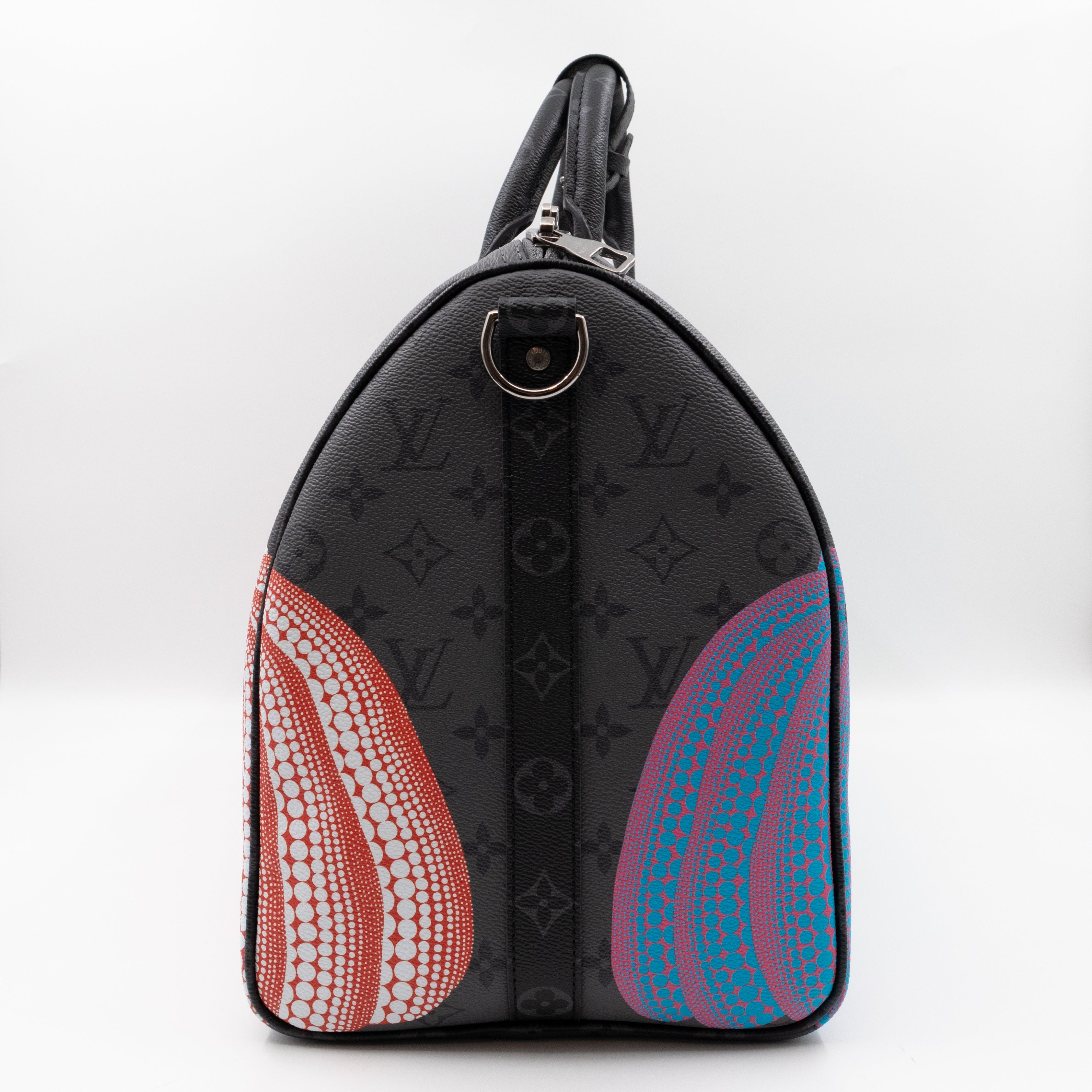 Keepall 45 Bandouliere LV x YK Monogram Eclipse Reverse Pumpkin