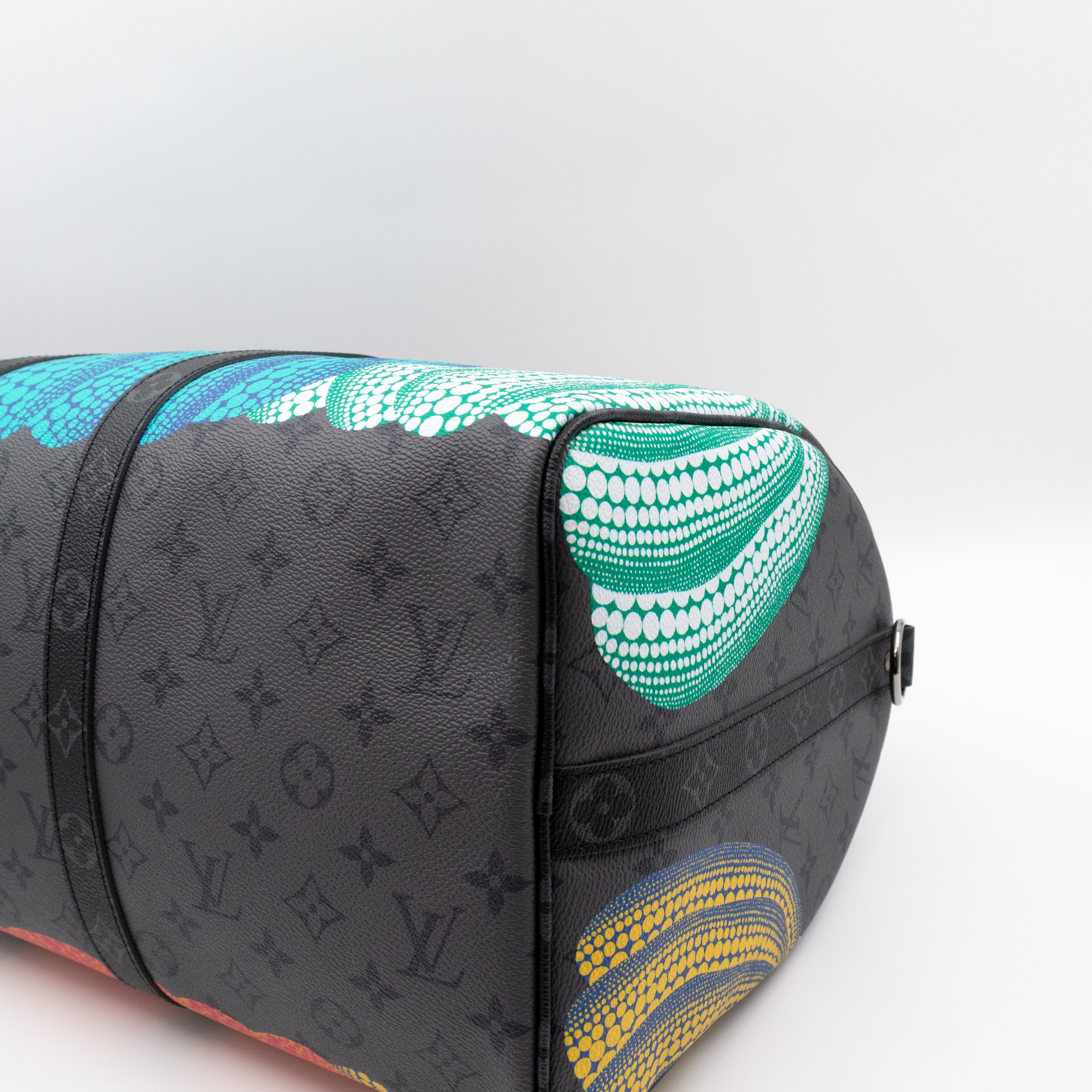 Keepall 45 Bandouliere LV x YK Monogram Eclipse Reverse Pumpkin