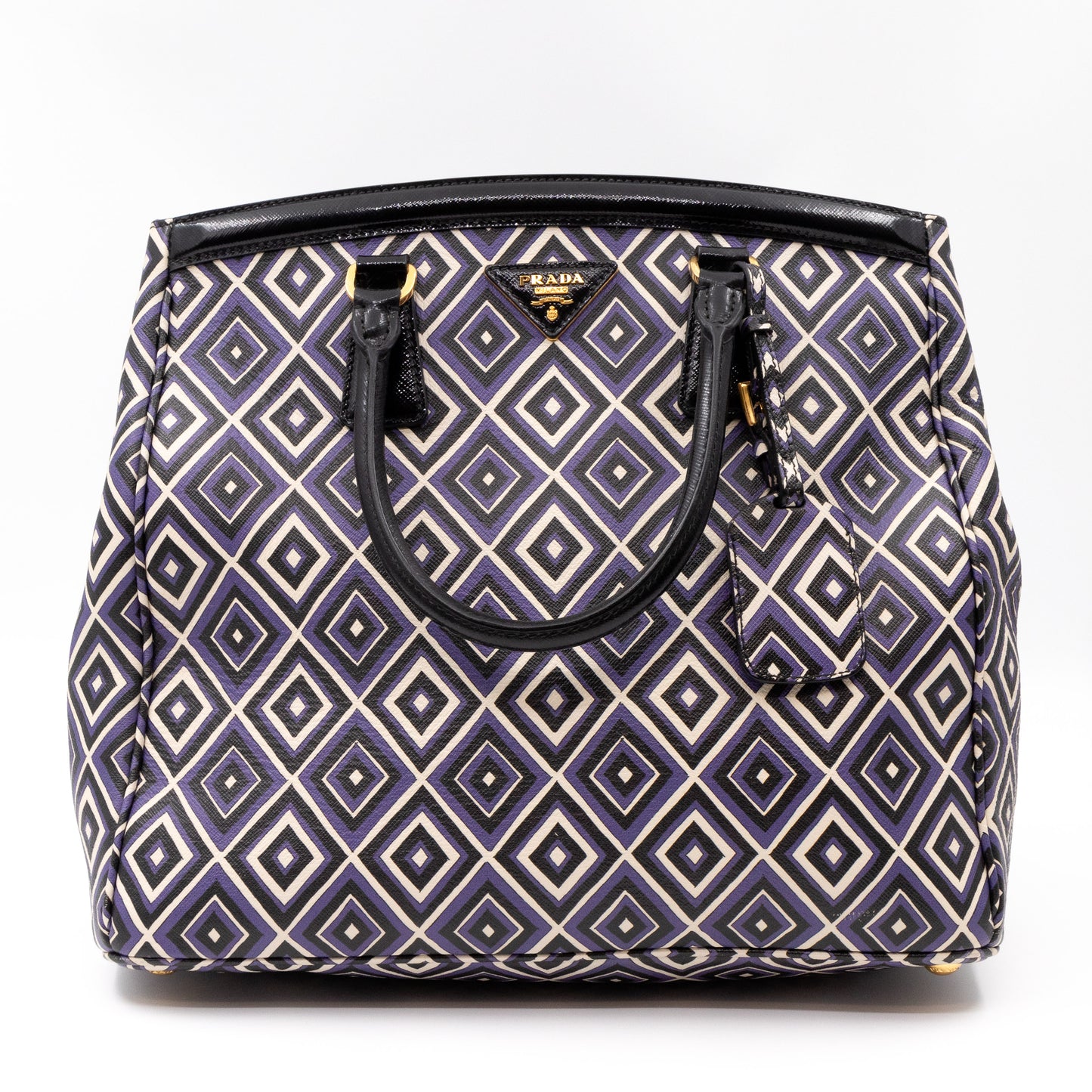Tote Bag Diamond Print Leather