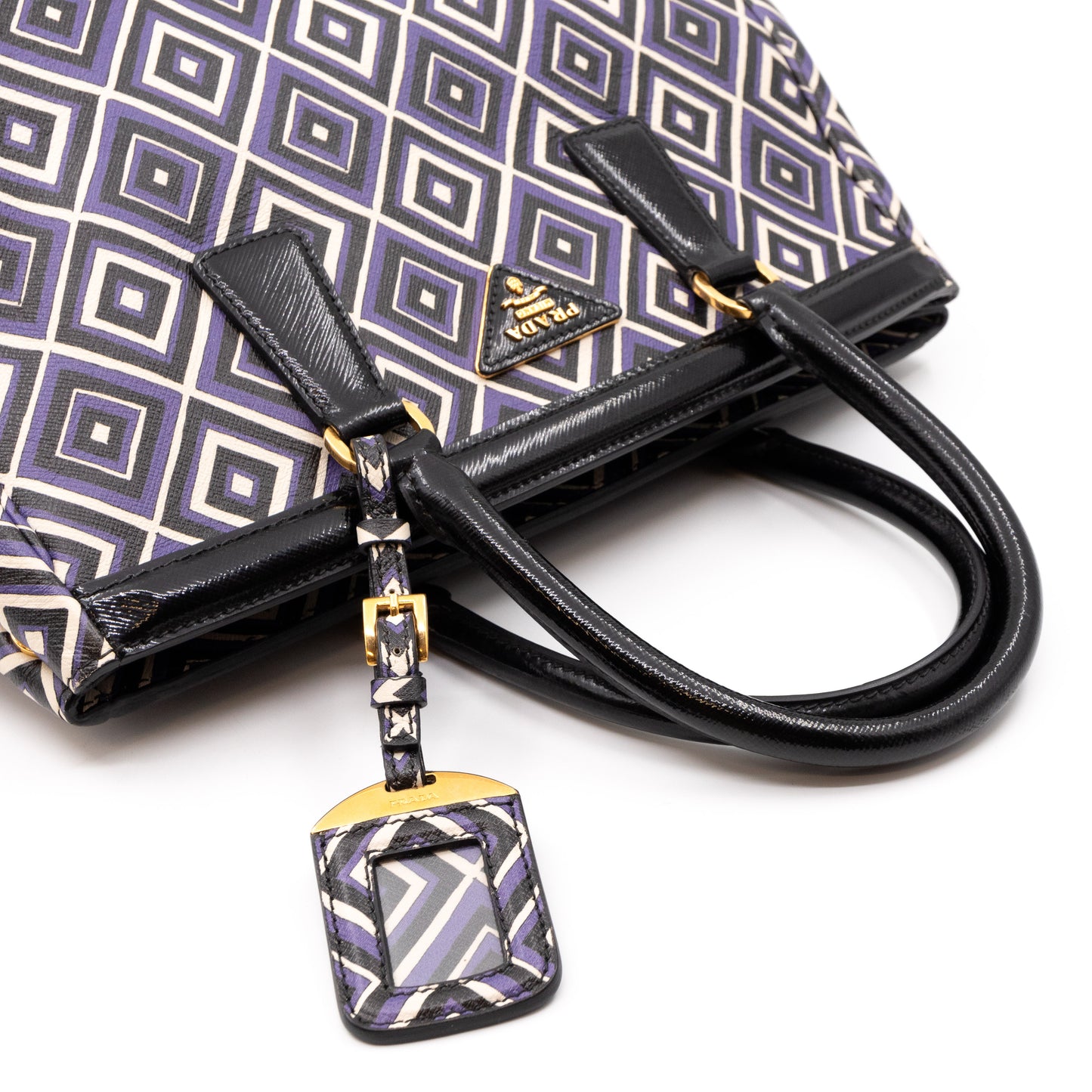 Tote Bag Diamond Print Leather