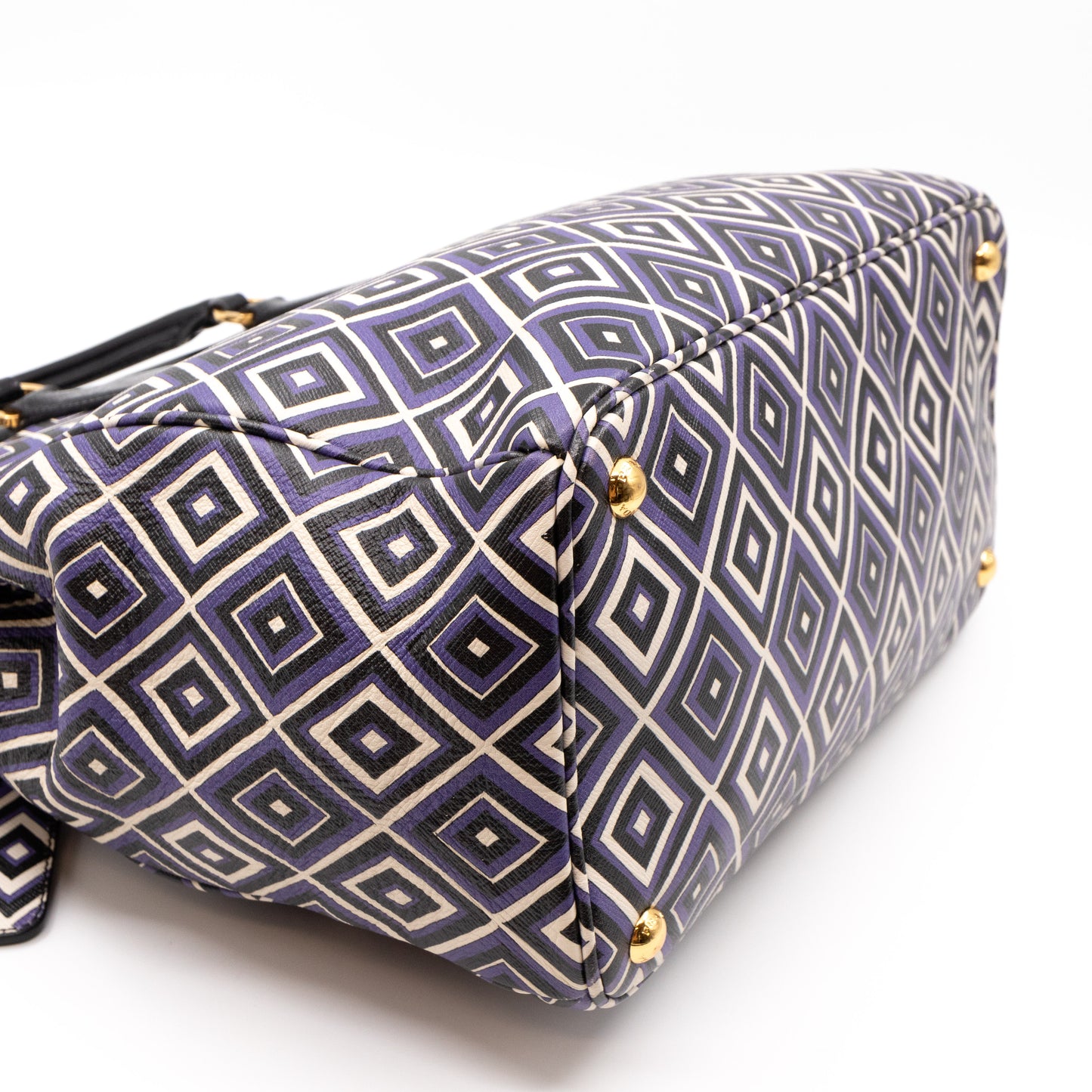 Tote Bag Diamond Print Leather