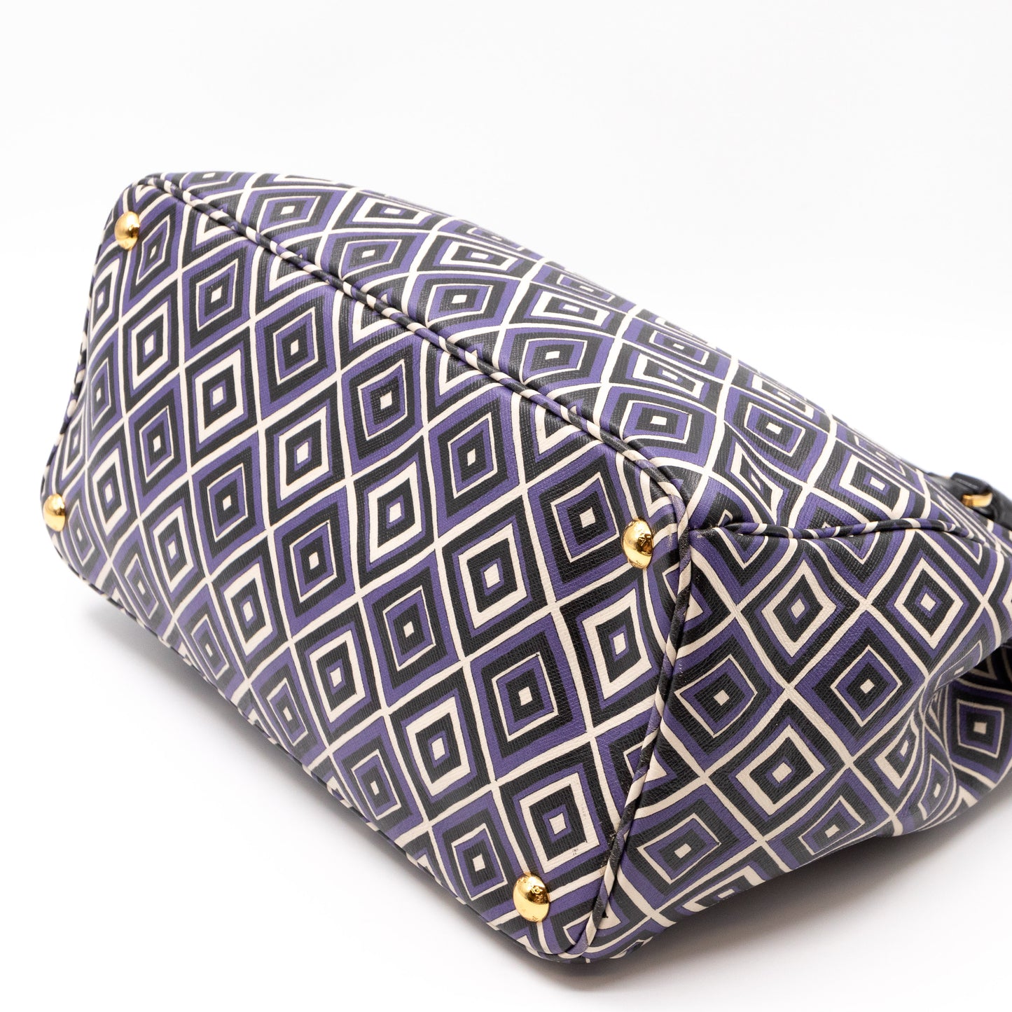 Tote Bag Diamond Print Leather