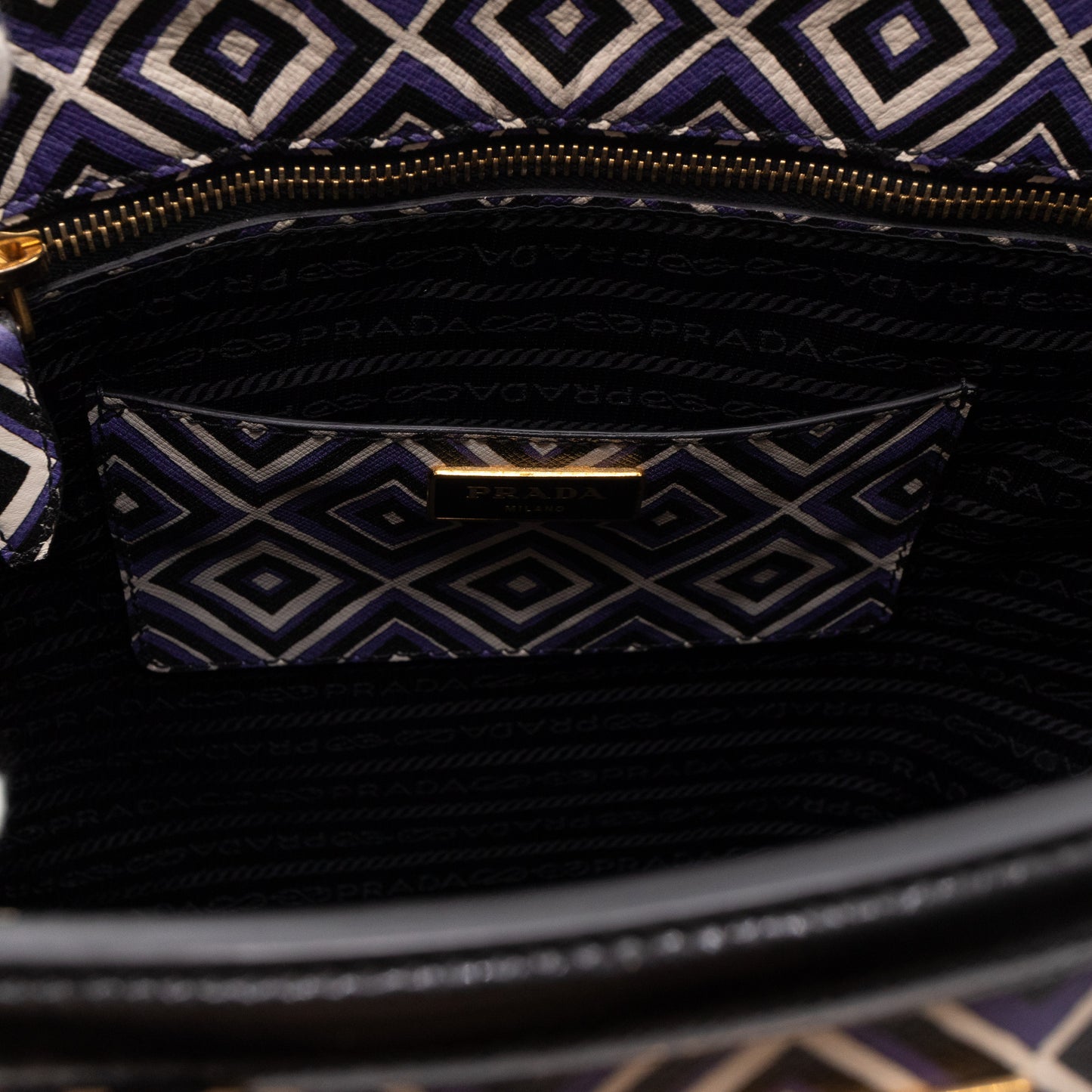 Tote Bag Diamond Print Leather