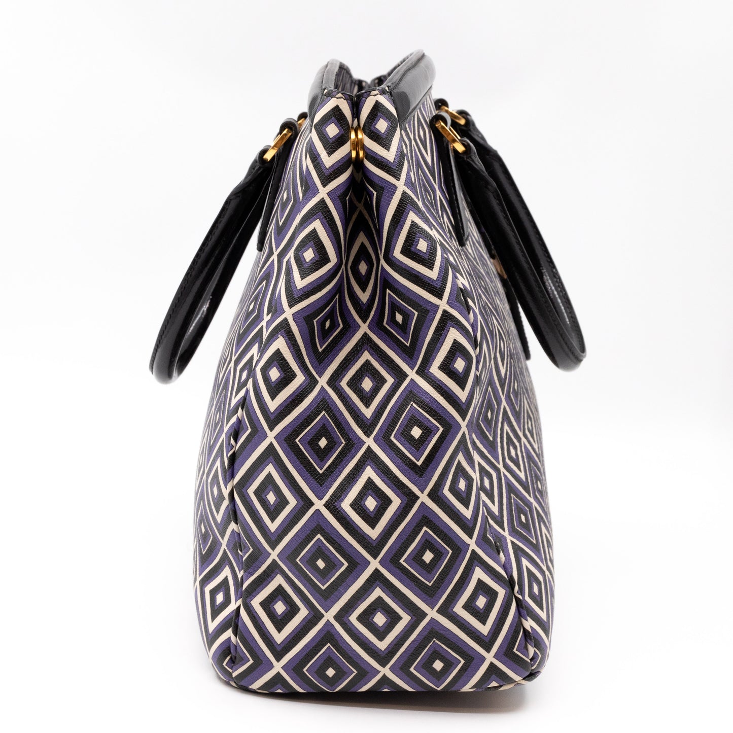 Tote Bag Diamond Print Leather