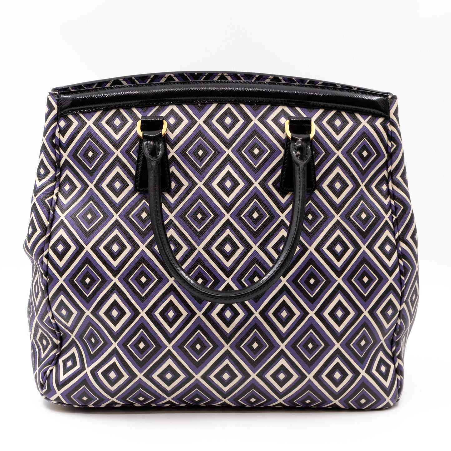 Tote Bag Diamond Print Leather