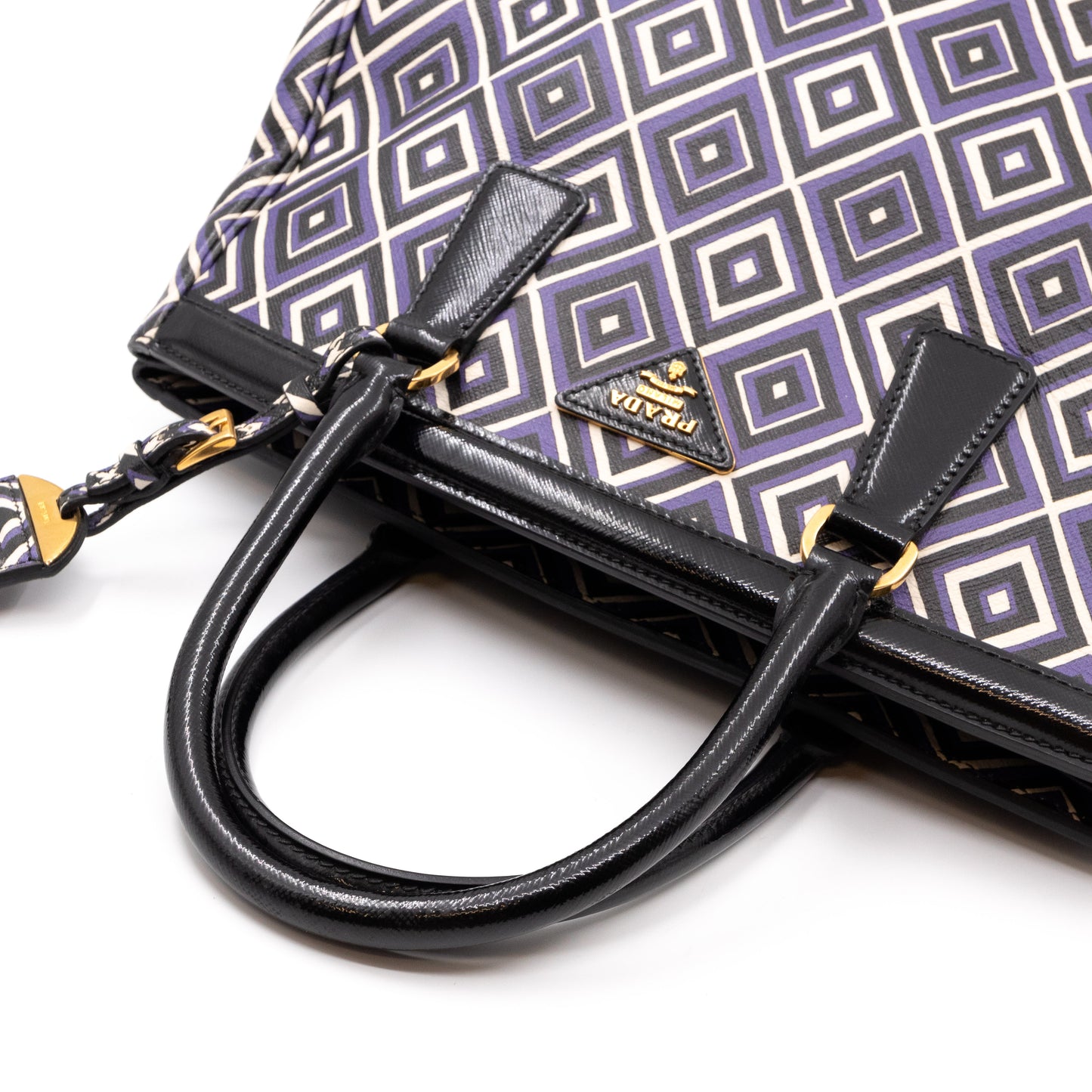 Tote Bag Diamond Print Leather