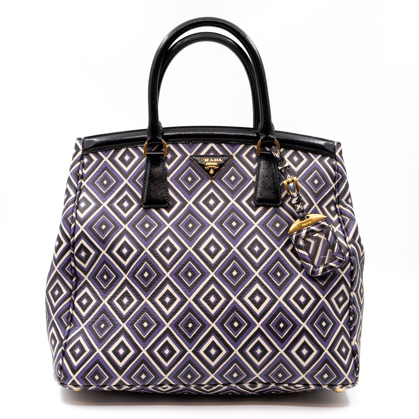 Tote Bag Diamond Print Leather