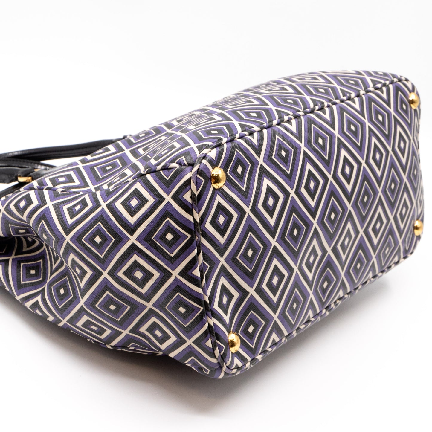Tote Bag Diamond Print Leather
