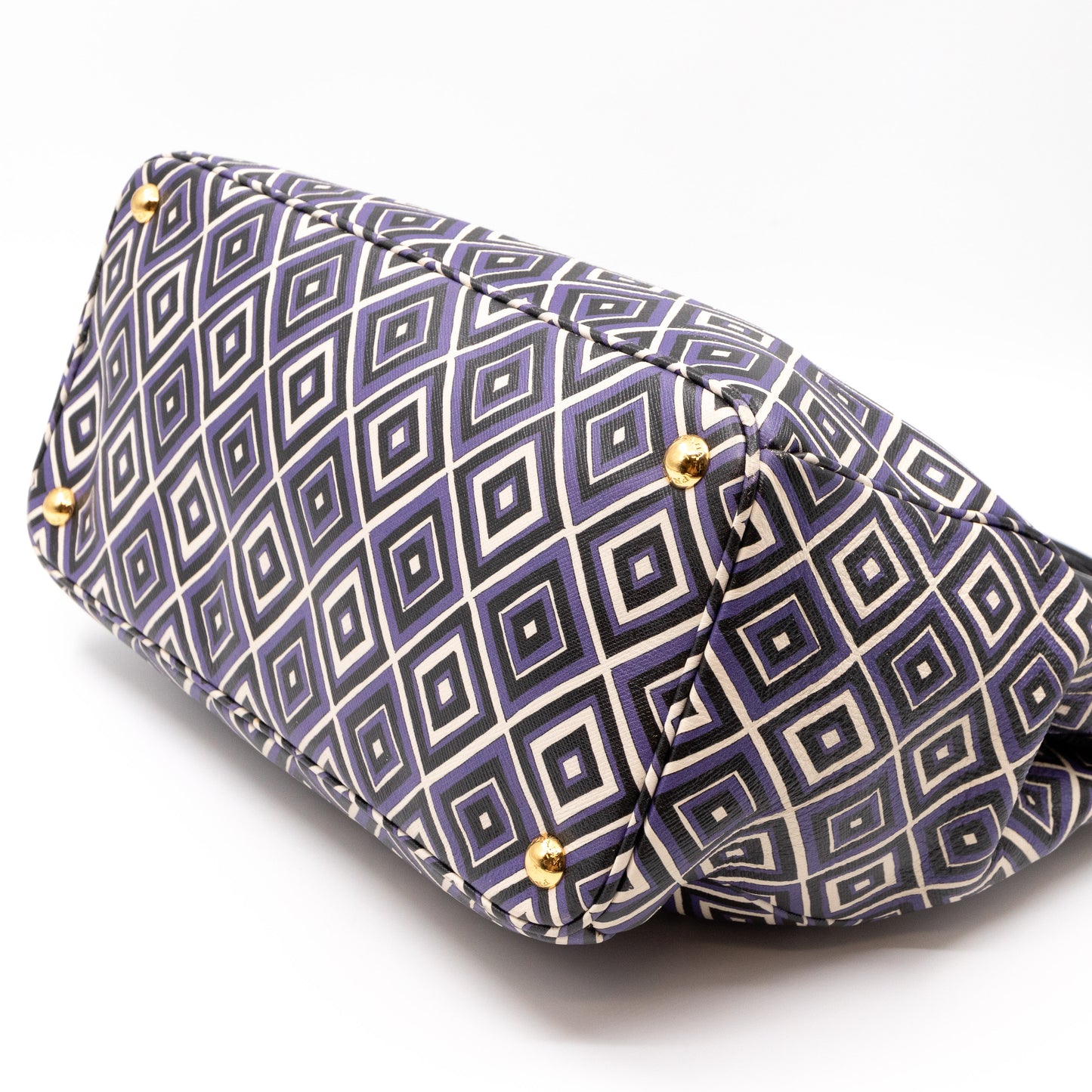 Tote Bag Diamond Print Leather
