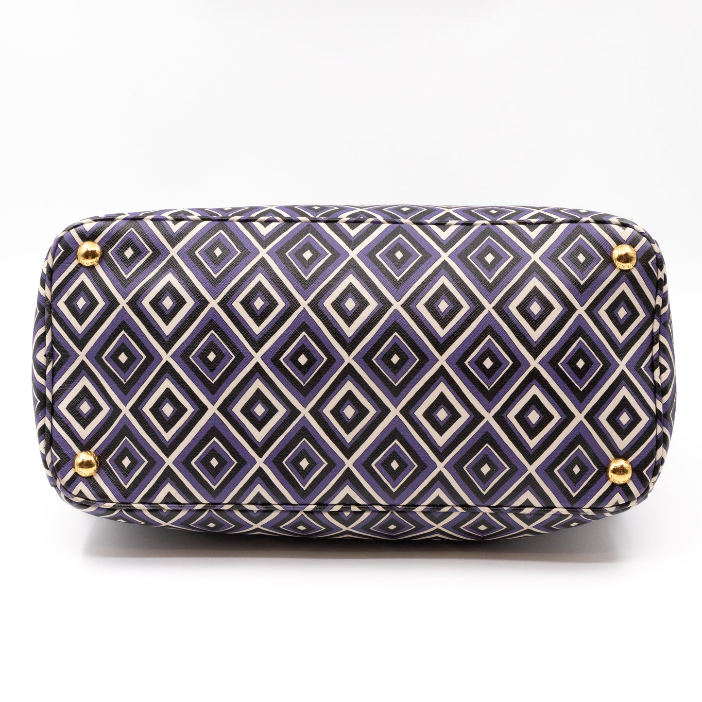 Tote Bag Diamond Print Leather