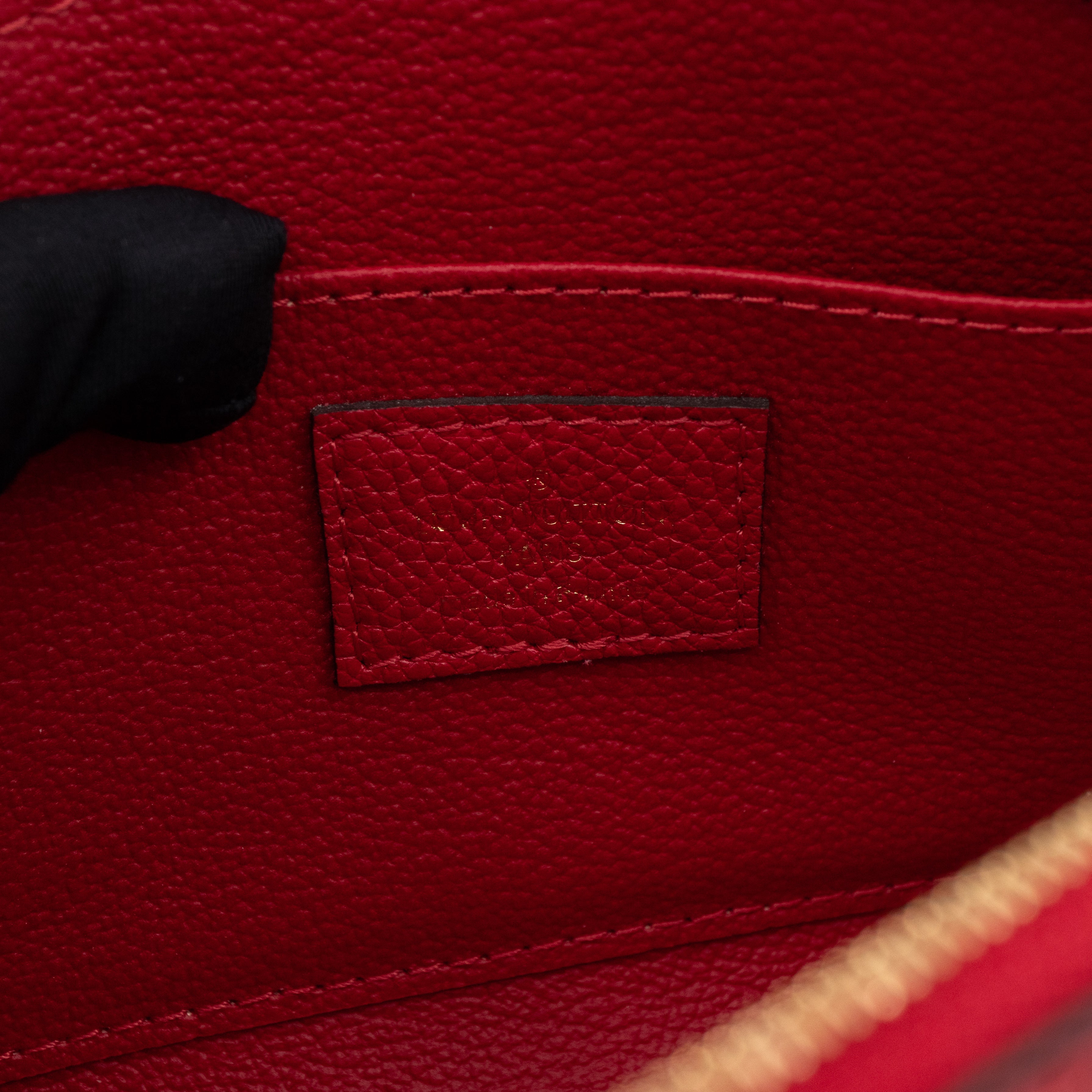 Cosmetic Pouch PM Monogram Empreinte Scarlet