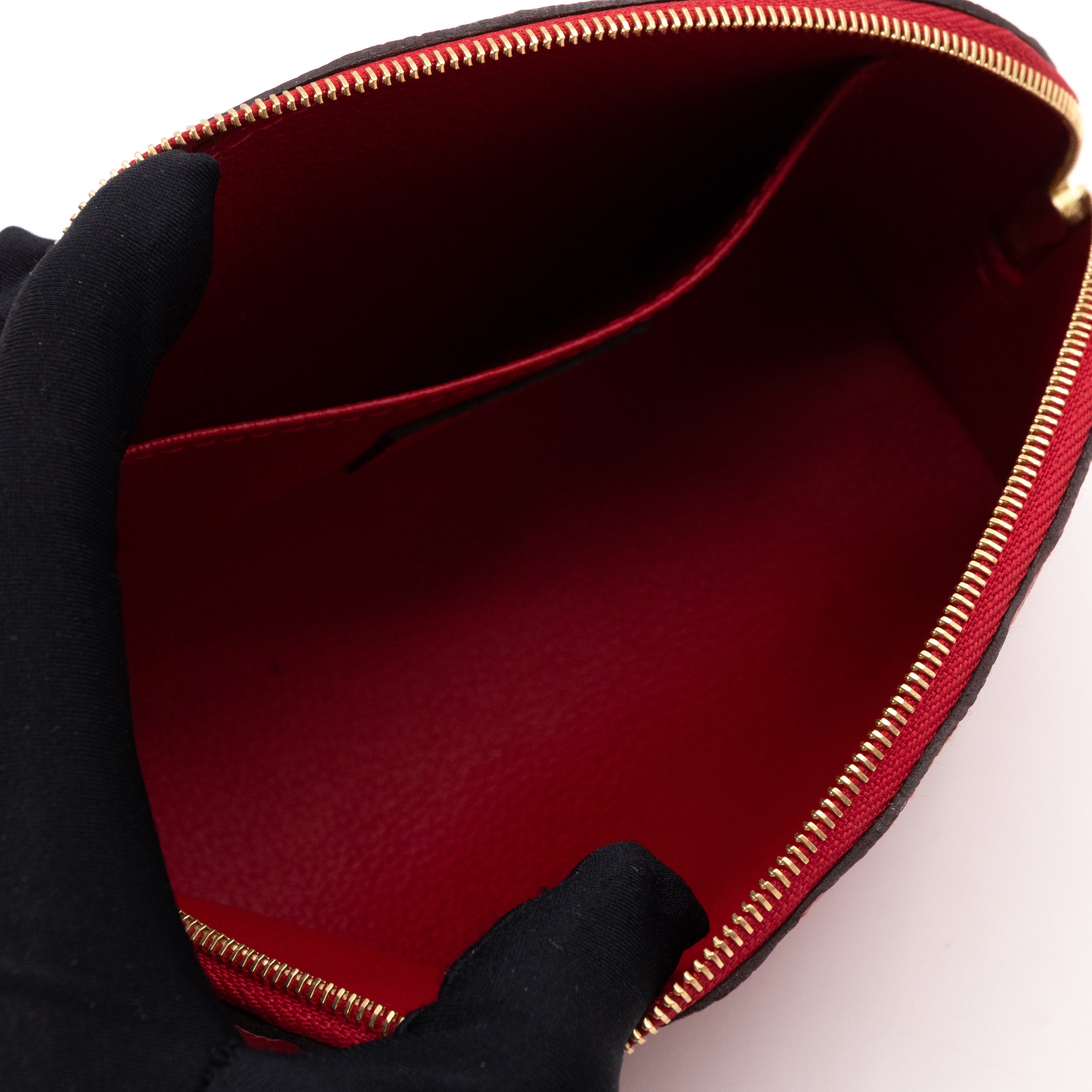 Cosmetic Pouch PM Monogram Empreinte Scarlet