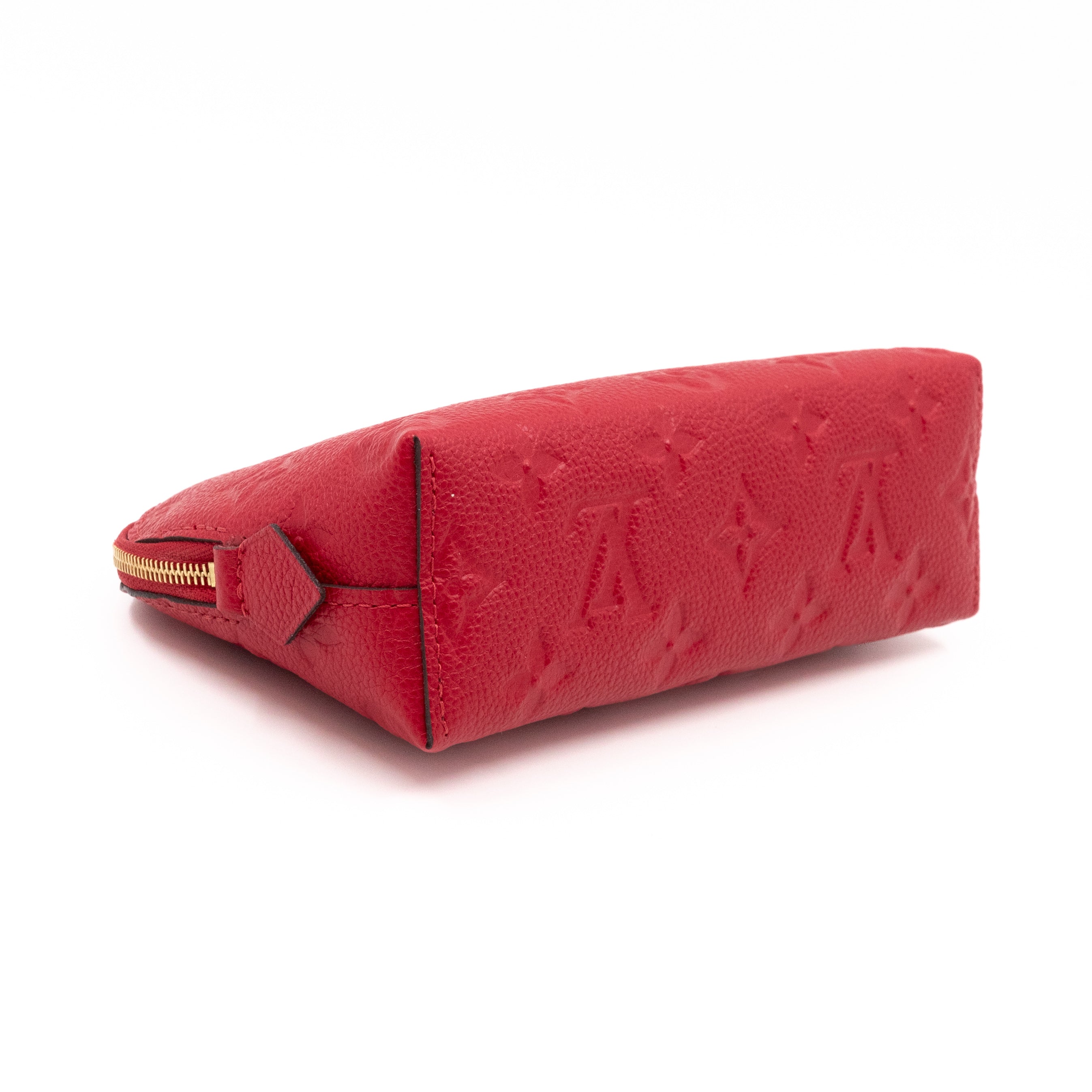Cosmetic Pouch PM Monogram Empreinte Scarlet