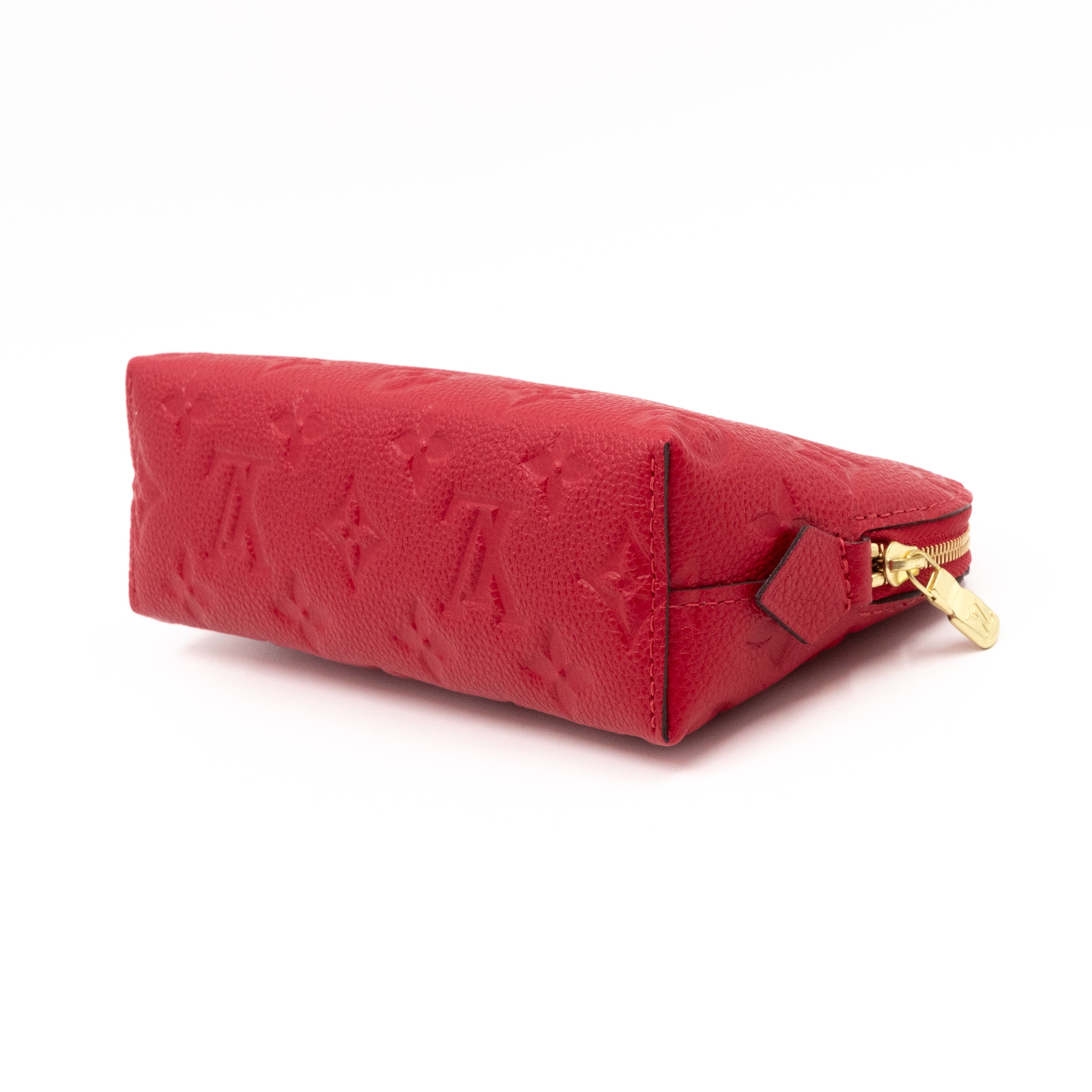 Cosmetic Pouch PM Monogram Empreinte Scarlet