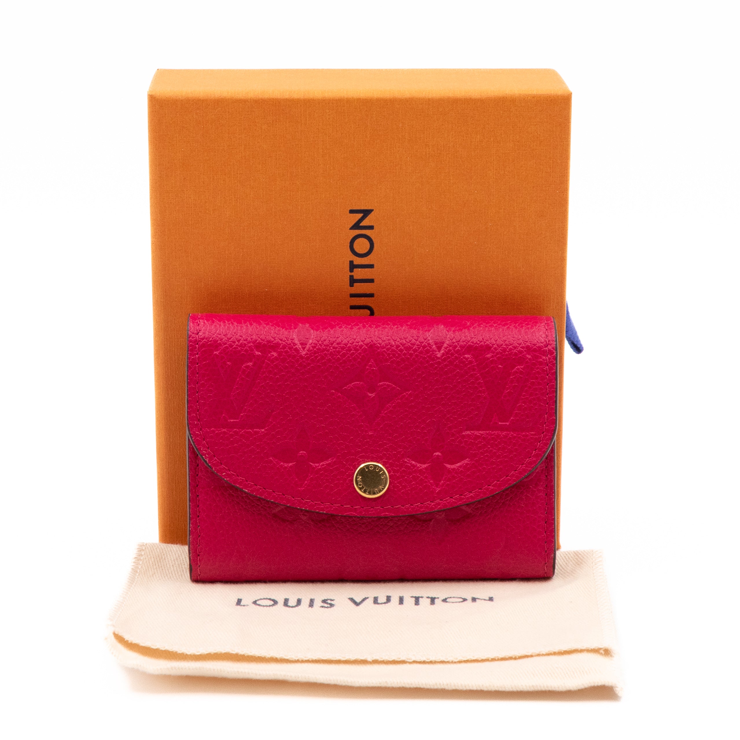 Louis Vuitton Rosalie Coin Purse Monogram Empreinte Rose