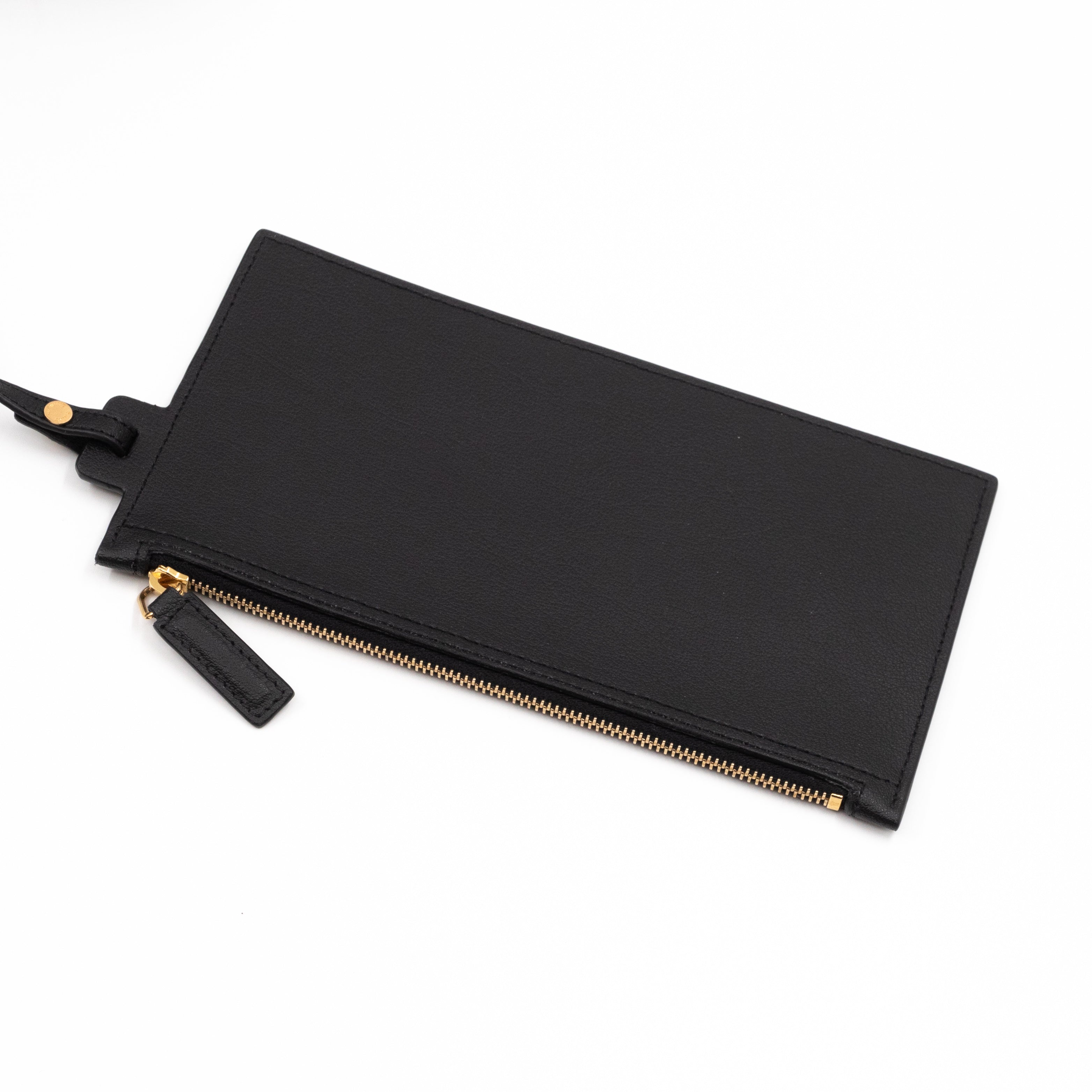 Shopping Tote Bag Black Leather