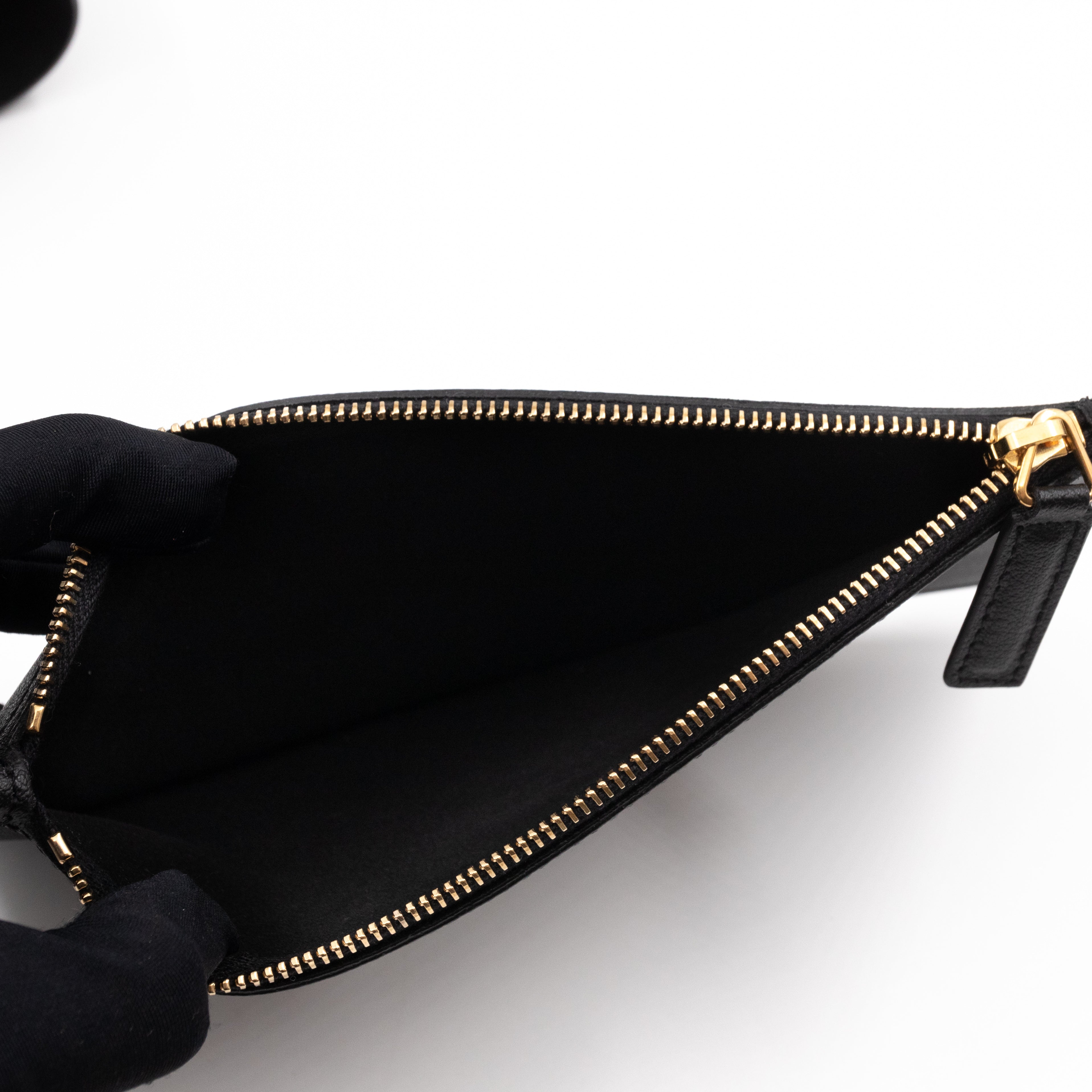 Shopping Tote Bag Black Leather