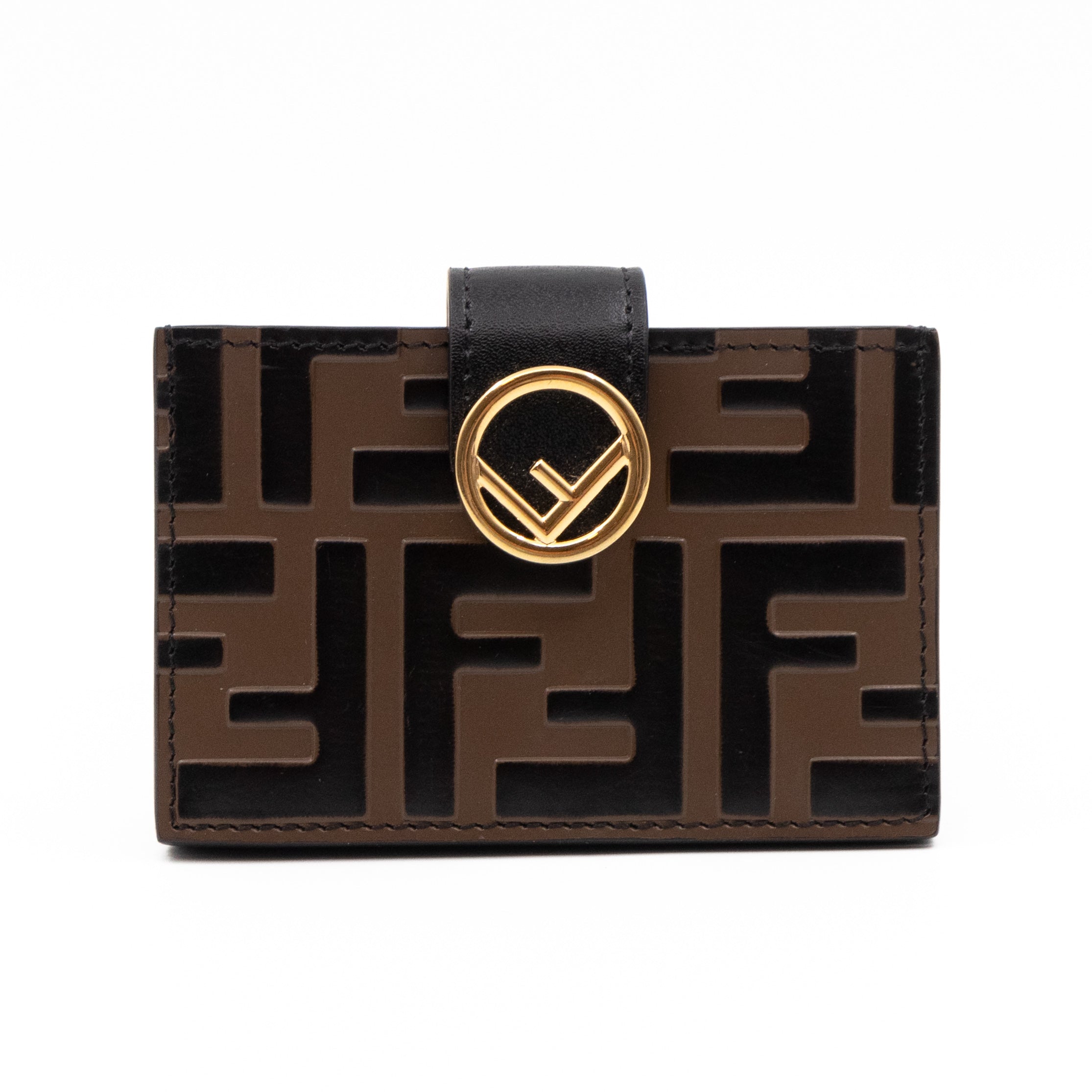 Expandable Card Holder FF Brown Leather