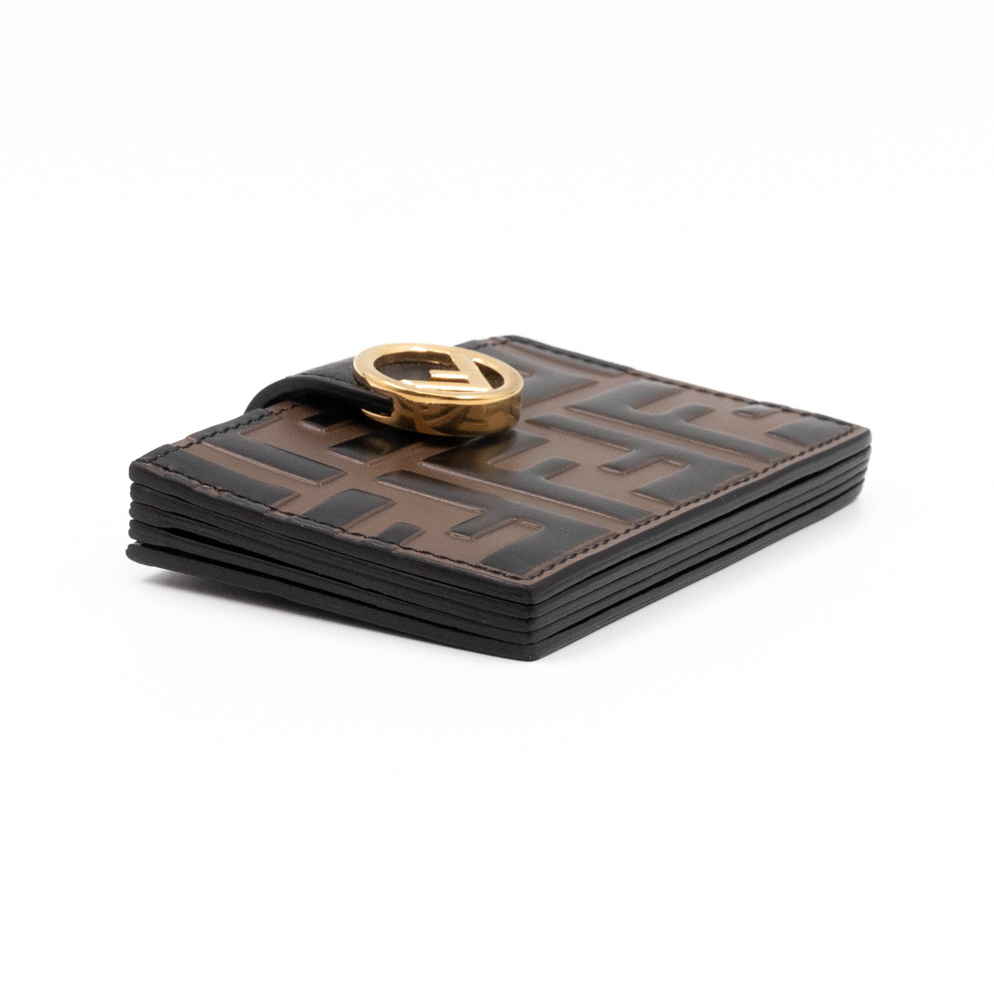 Expandable Card Holder FF Brown Leather