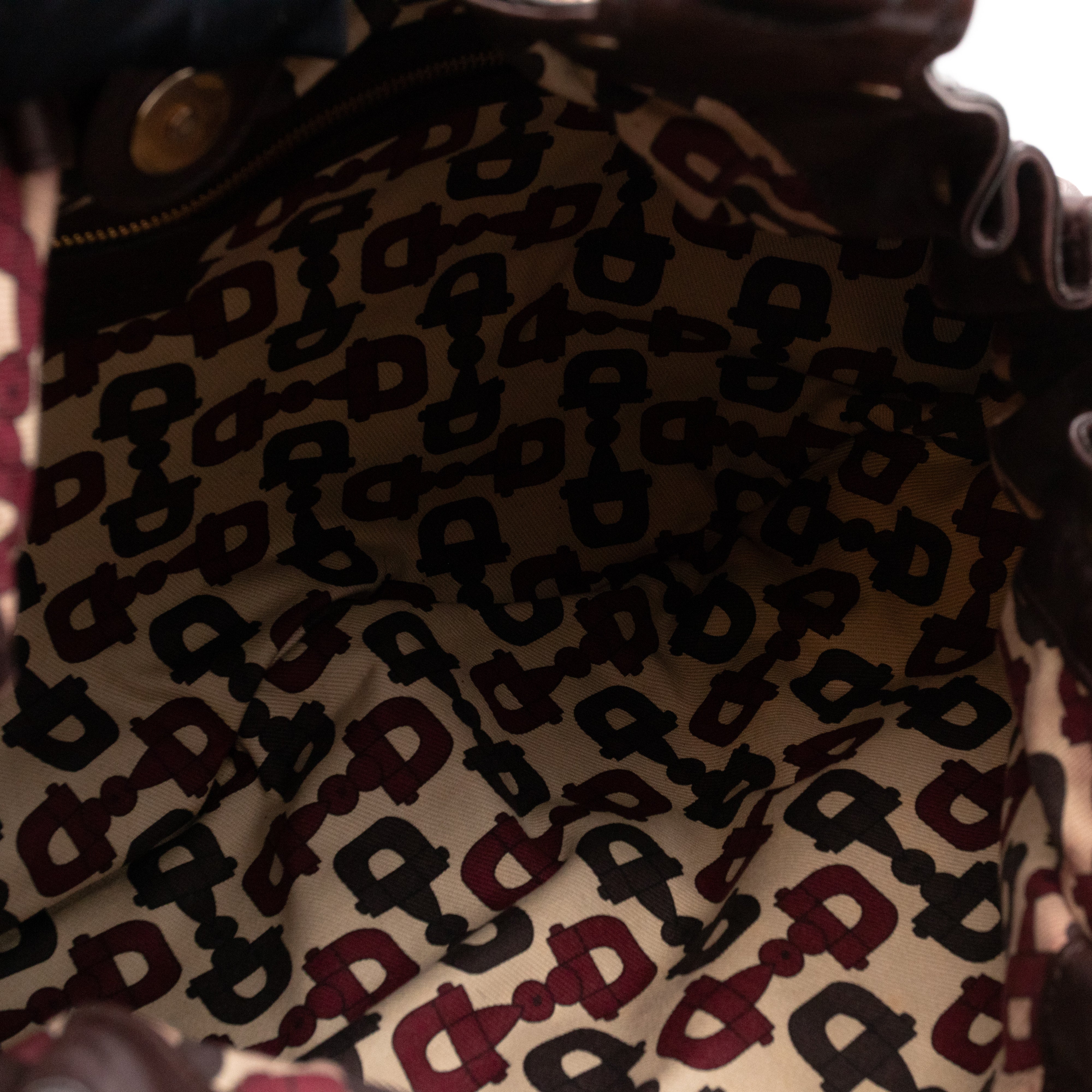 Studded Pelham Hobo Guccissima Leather Brown