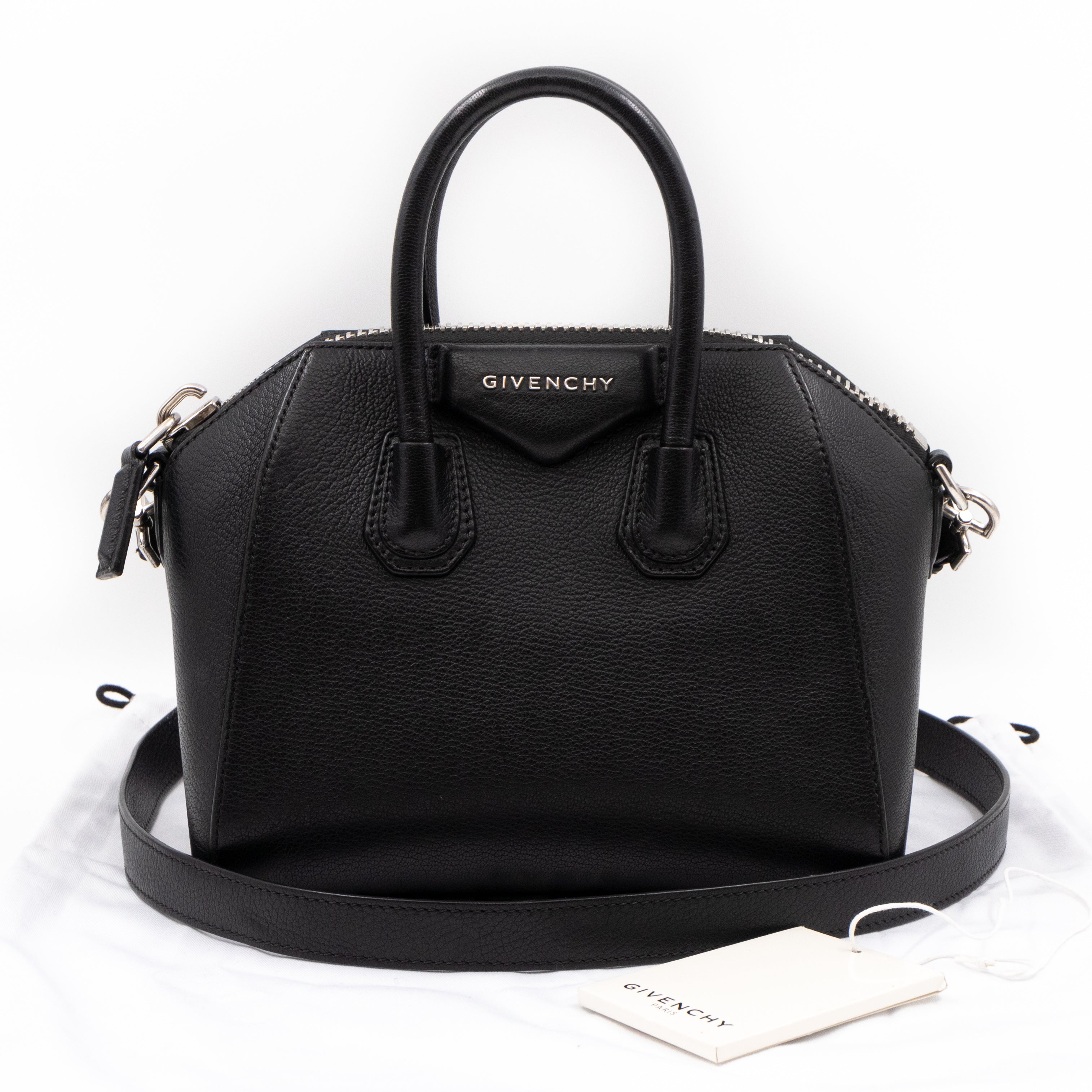Antigona Mini Black Leather