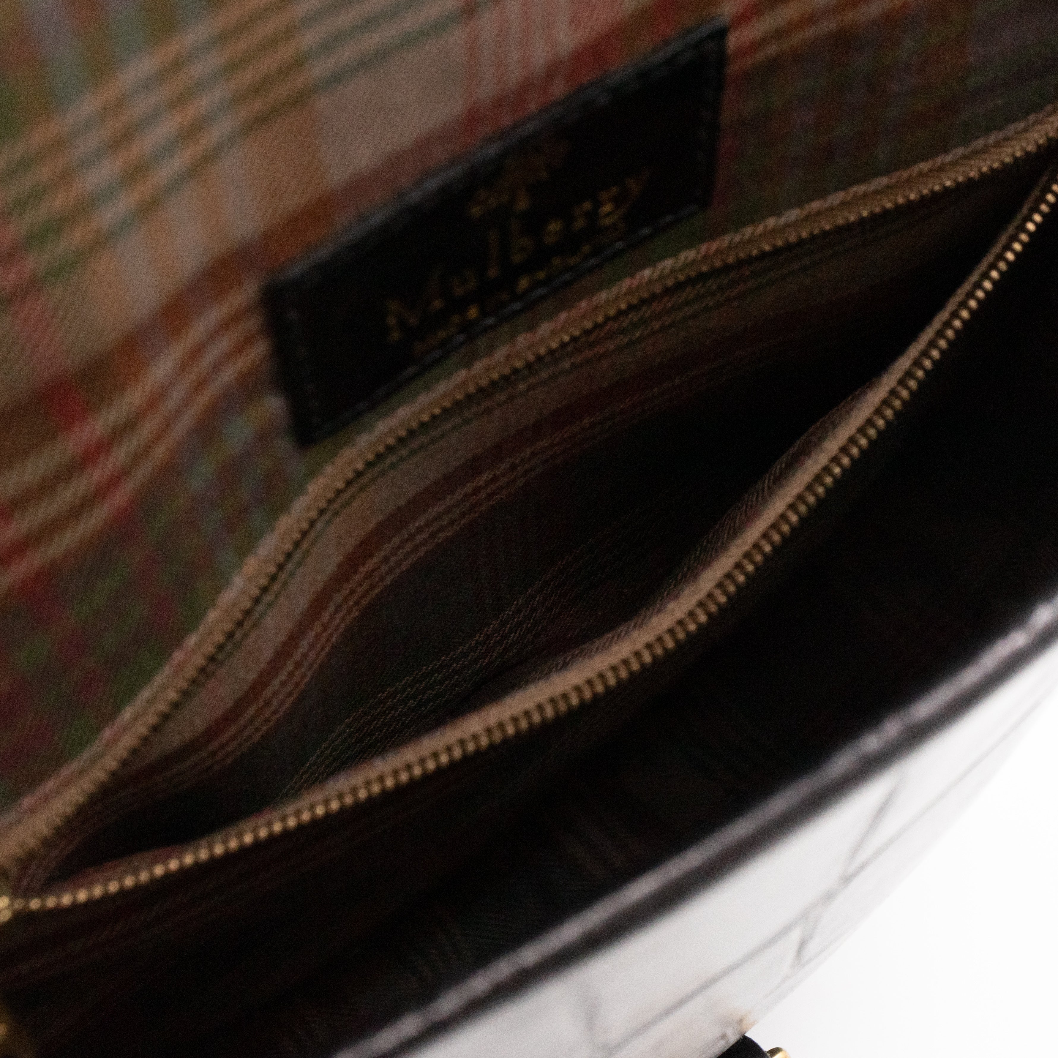 Vintage Crossbody Bag Black Croc Embossed Leather