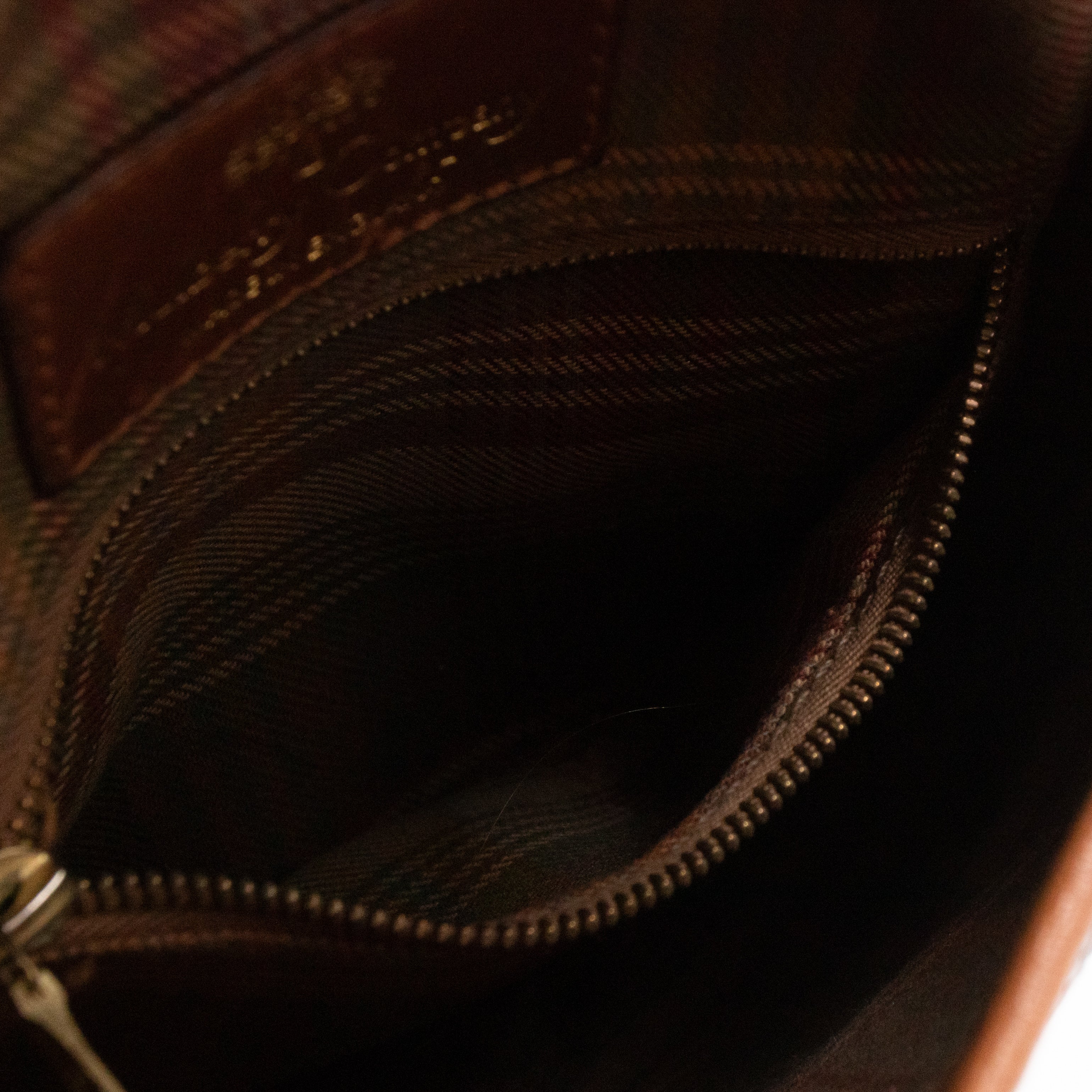 Vintage Crossbody Bag Blue Leather