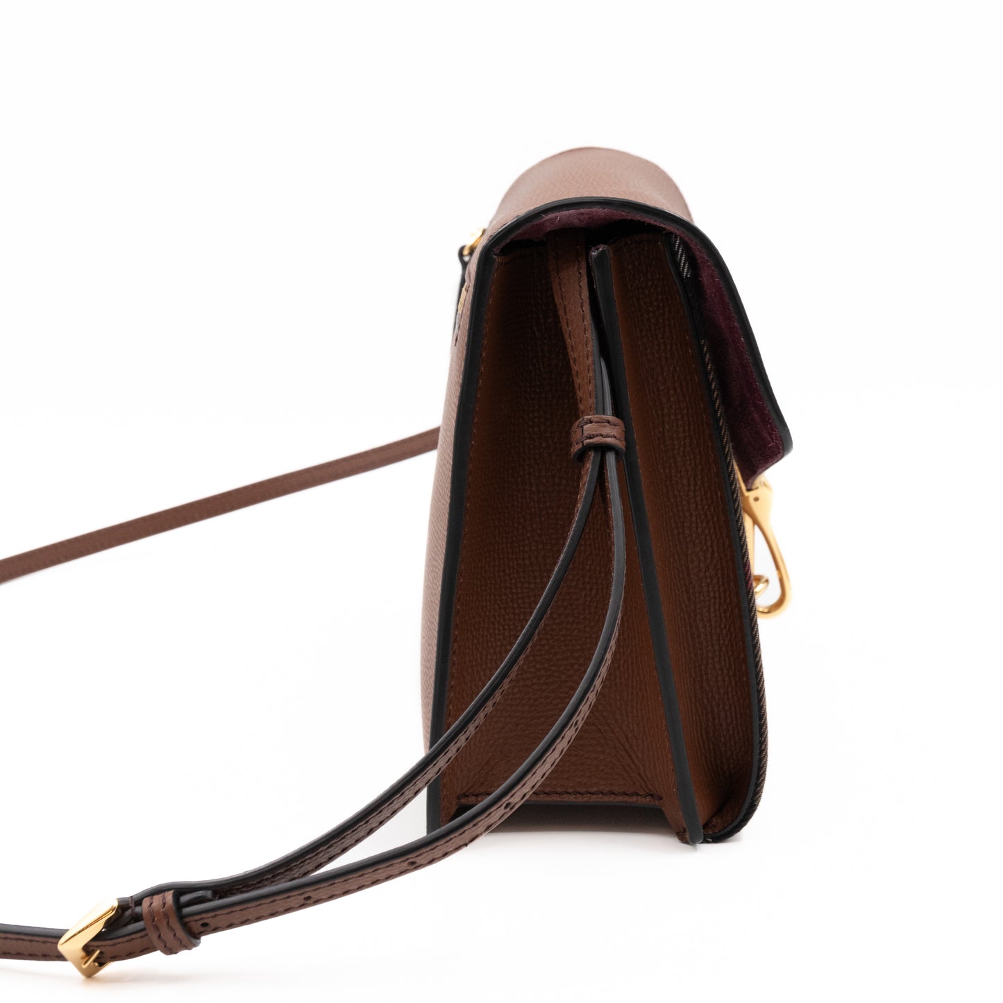 Macken Crossbody Bag House Check & Brown Leather