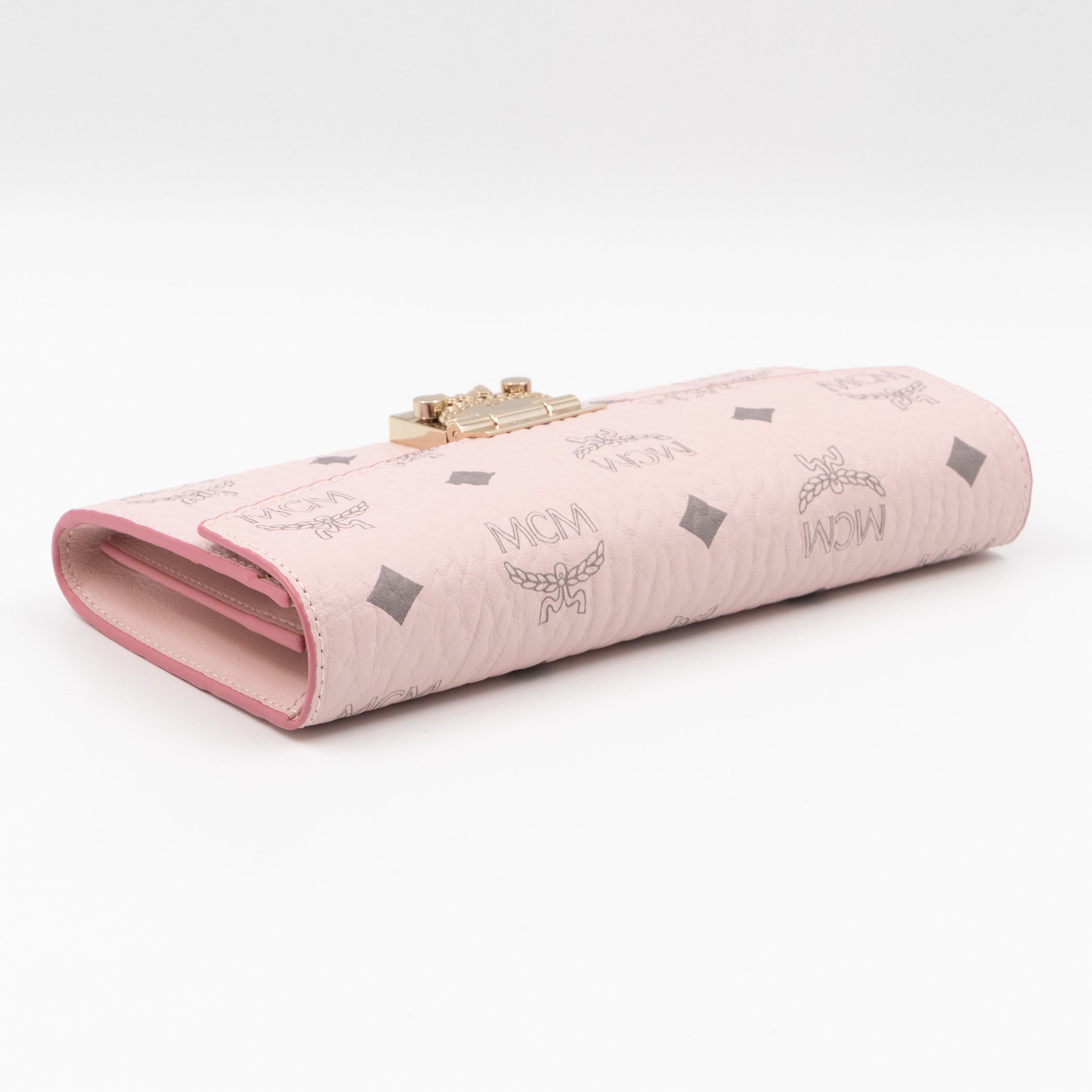 Tracy Chain Wallet Monogram Pink Leather