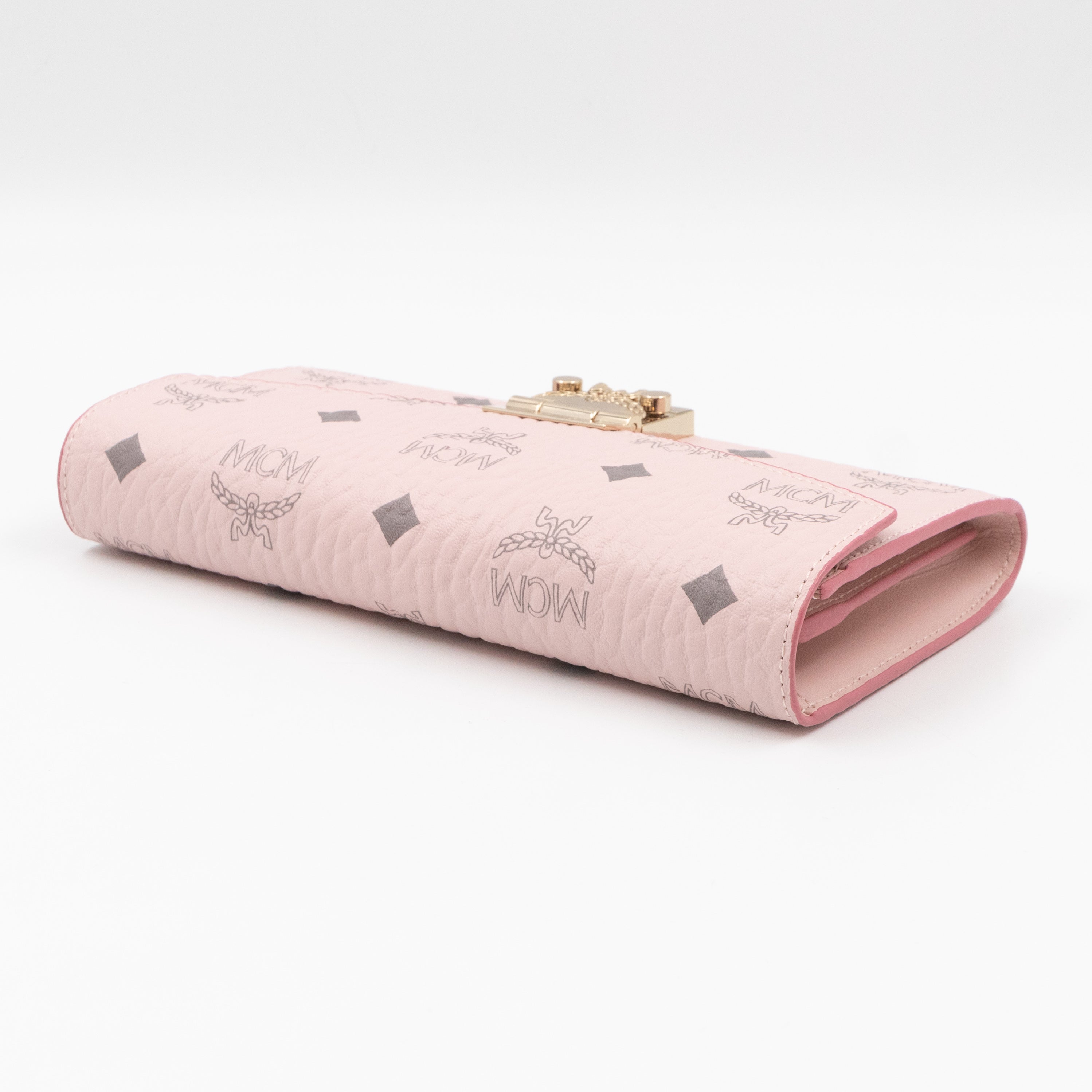 Tracy Chain Wallet Monogram Pink Leather