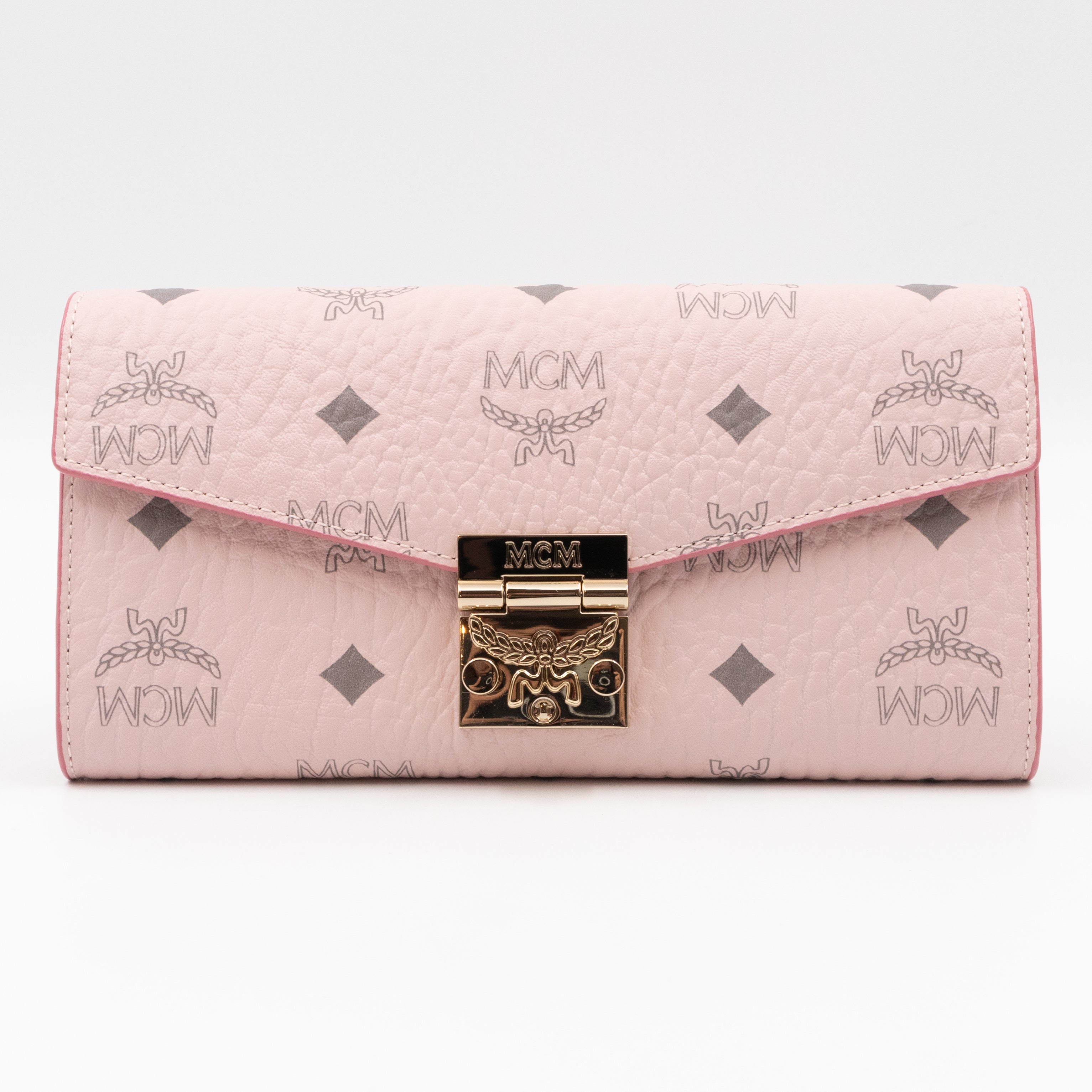 Tracy Chain Wallet Monogram Pink Leather