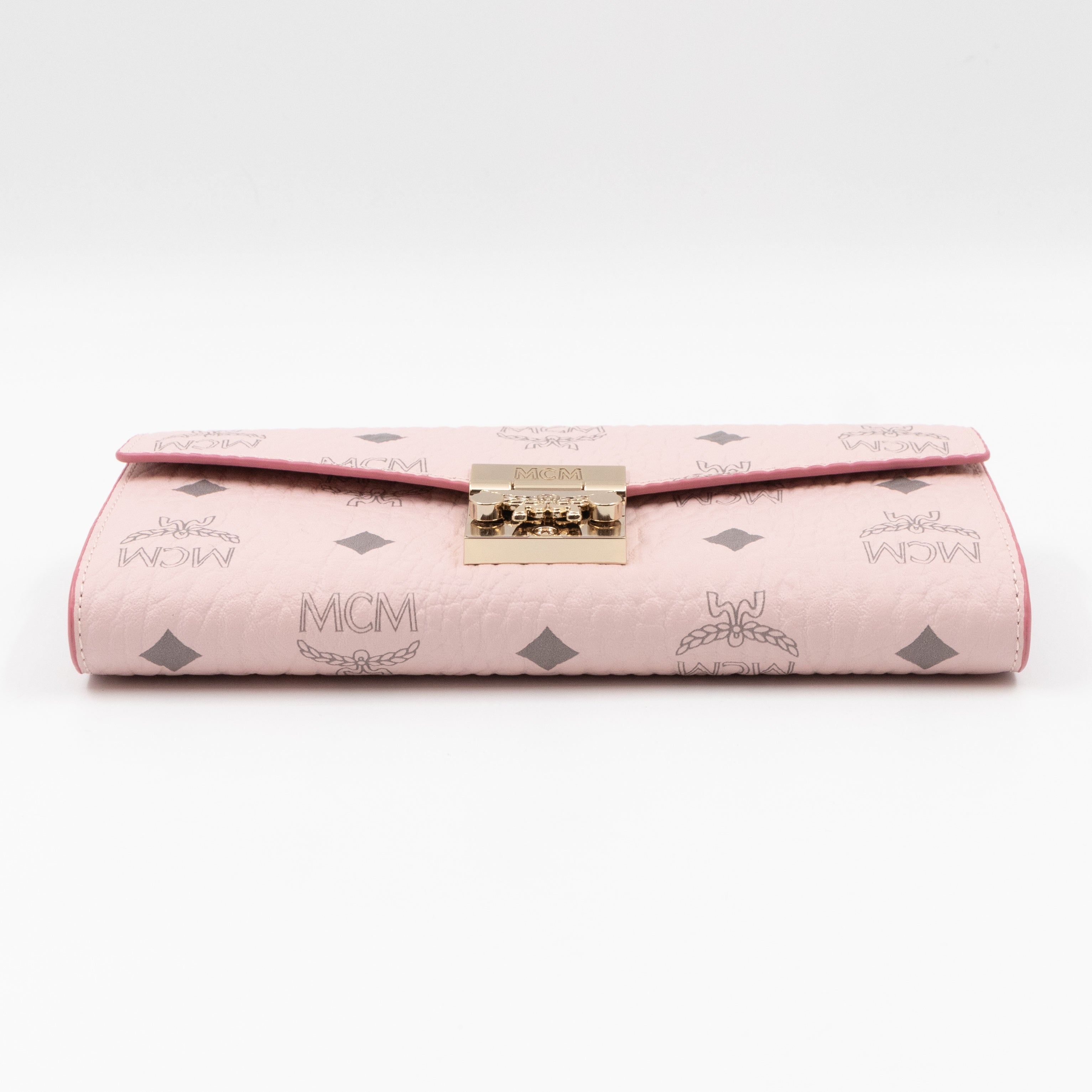 Tracy Chain Wallet Monogram Pink Leather