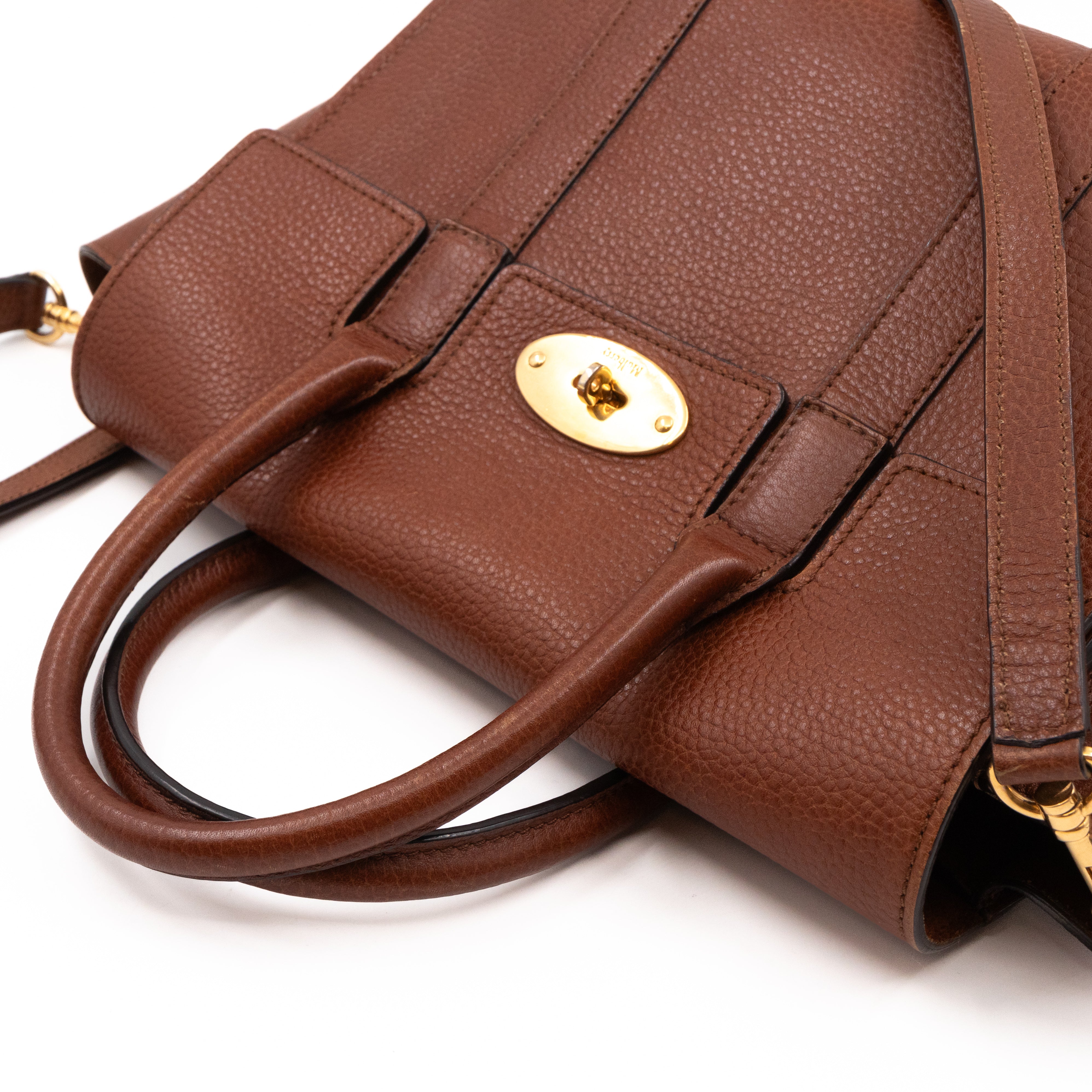 Small New Bayswater Oak Brown Leather