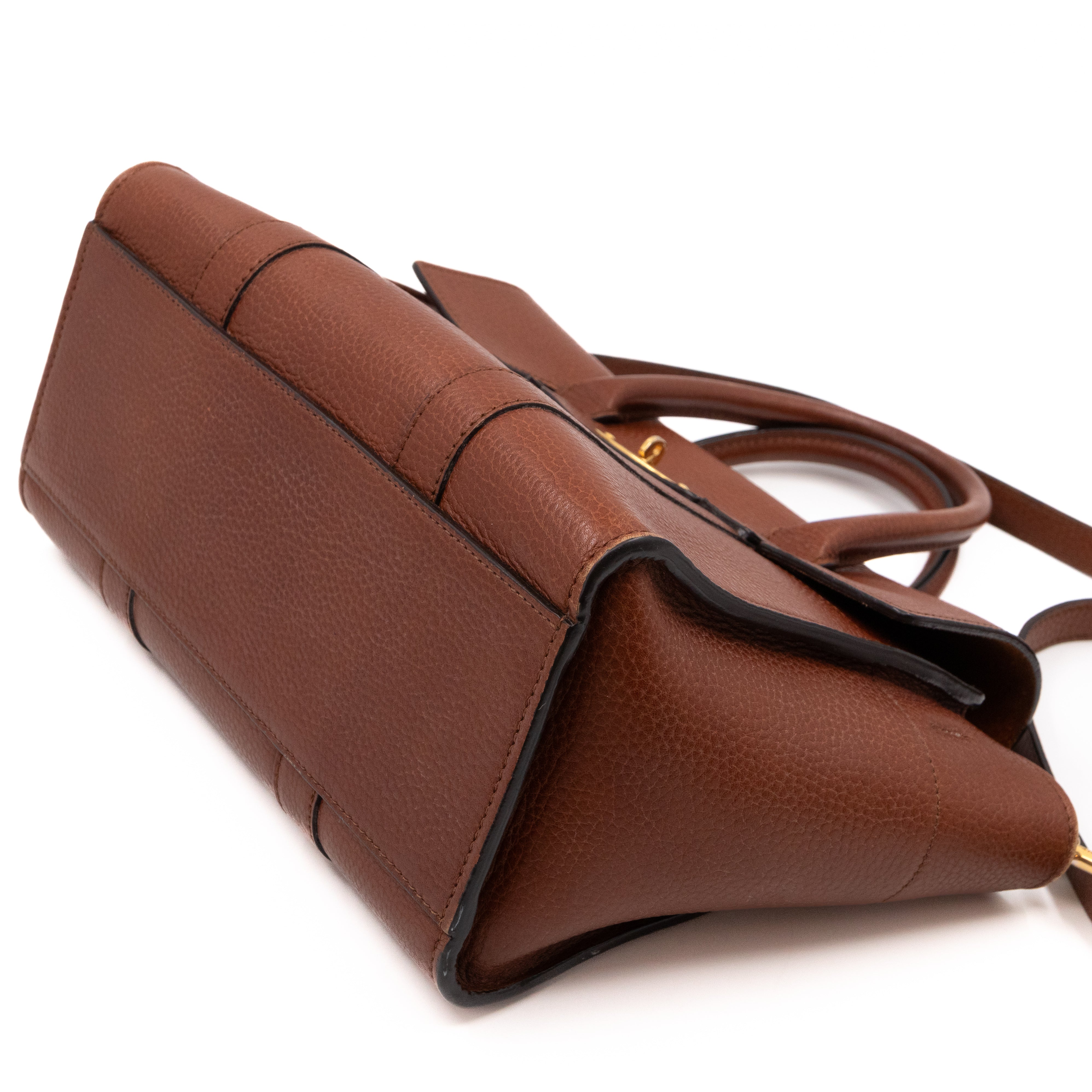 Small New Bayswater Oak Brown Leather