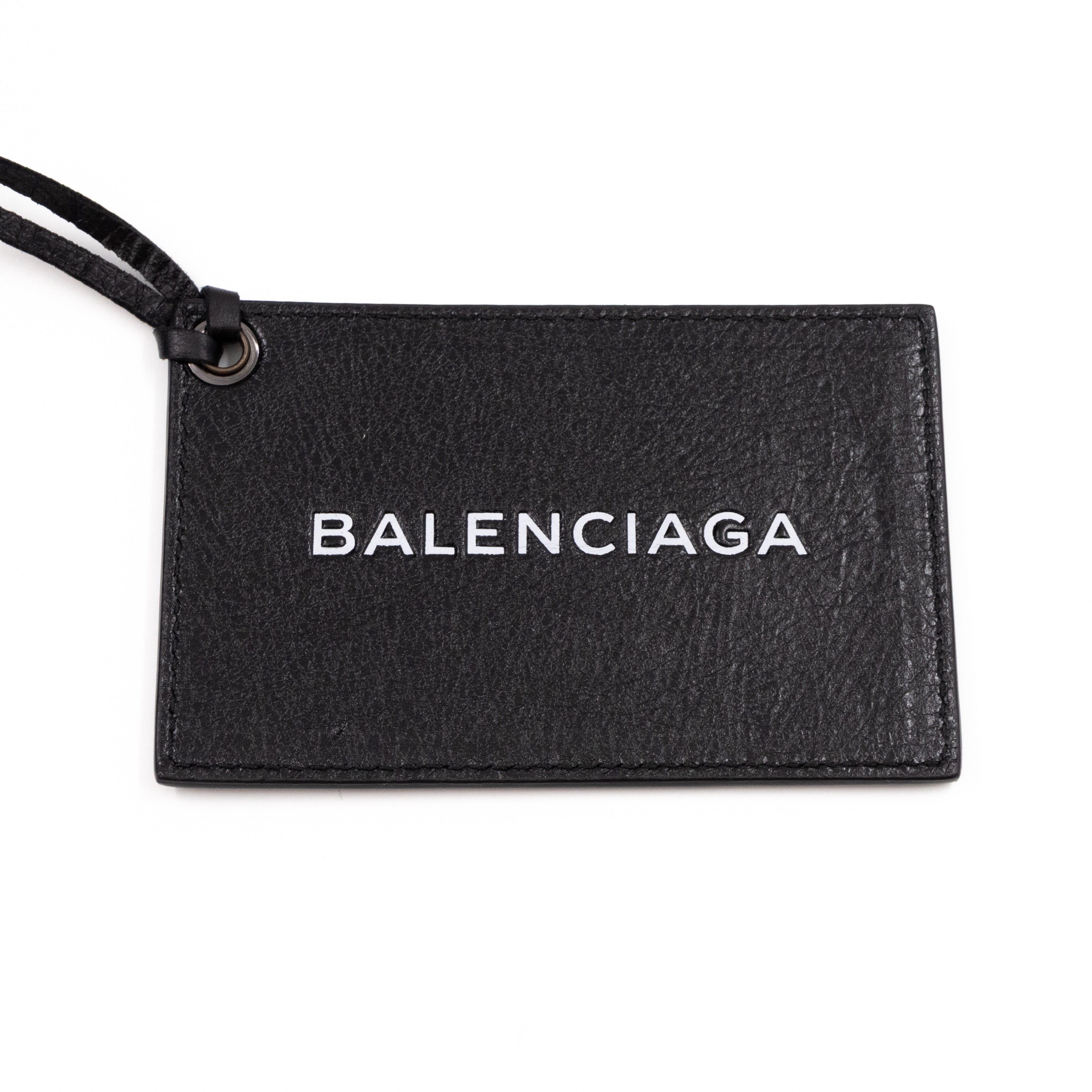 Classic City AJ Bag Logo Strap Black Leather