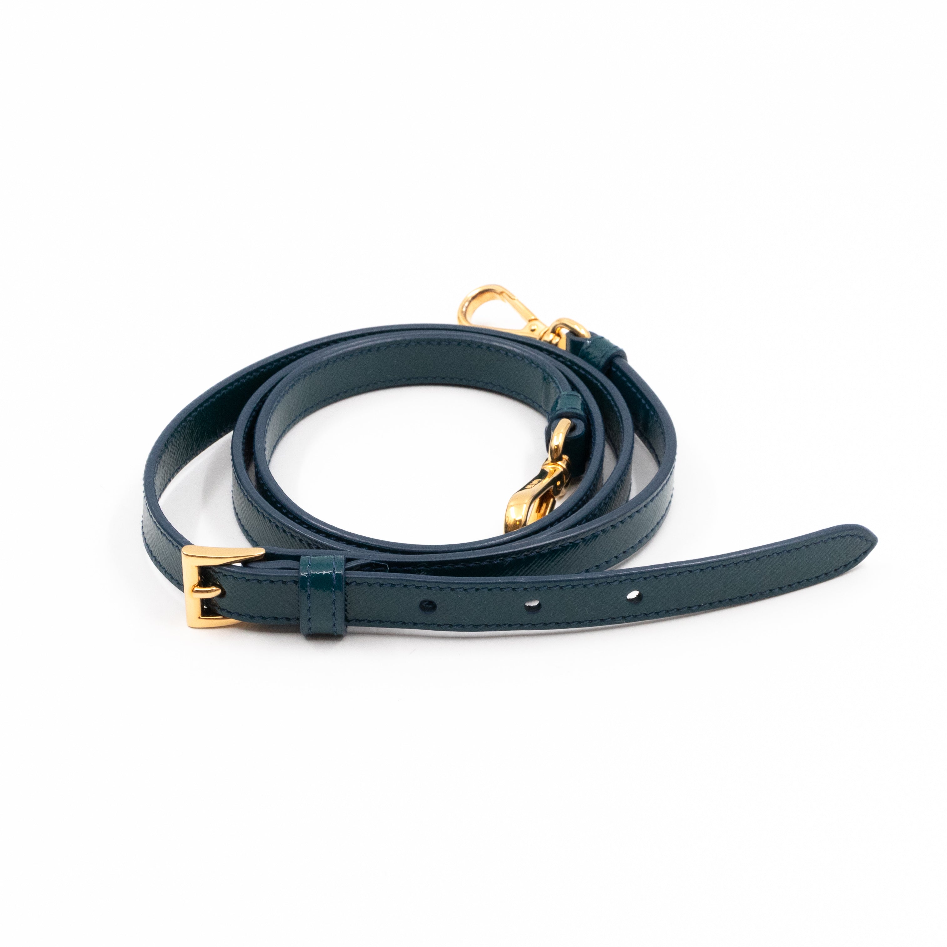 Galleria Small Double Zip Cobalto Saffiano Vernice