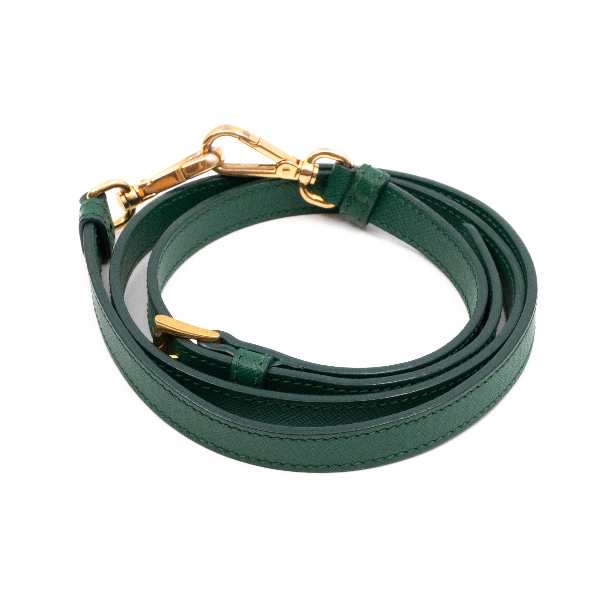 Galleria Medium Single Zip Green Saffiano