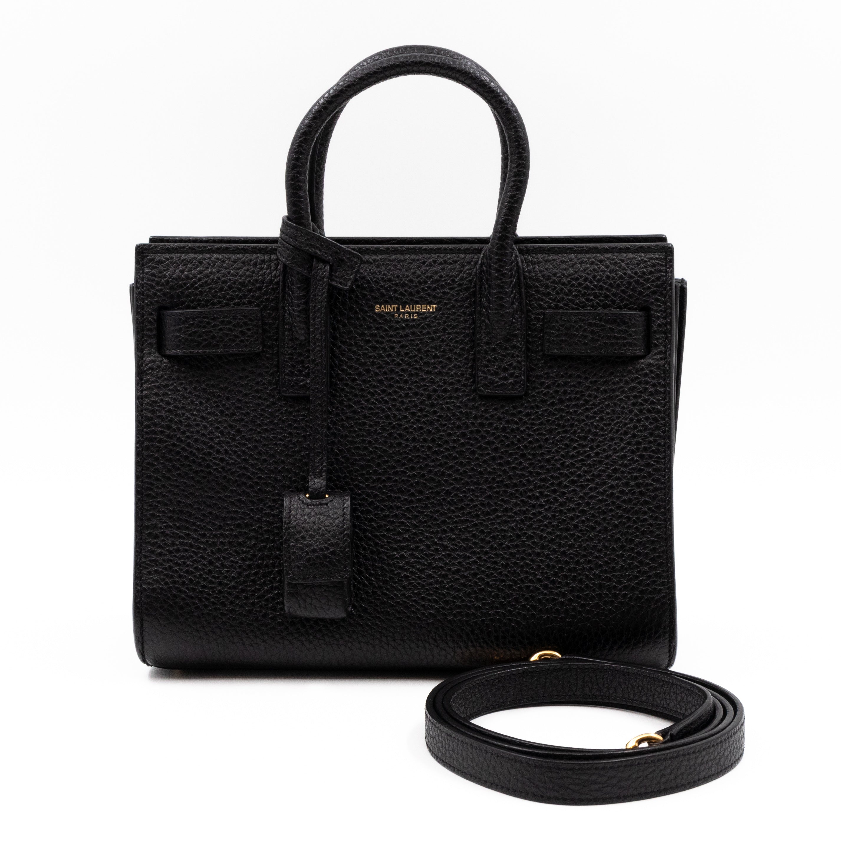 Sac de Jour Nano Black Leather