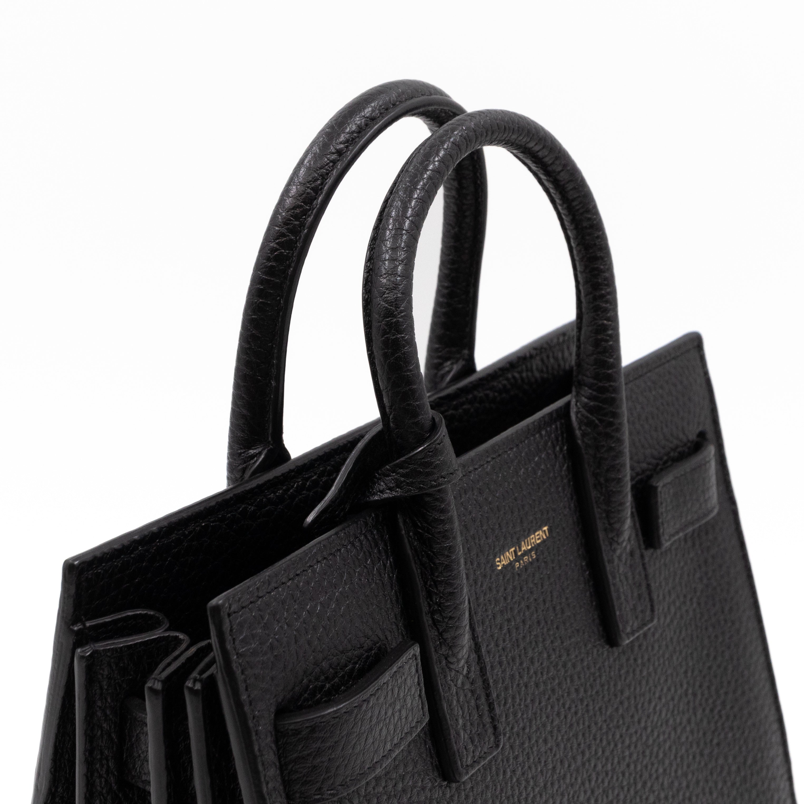 Sac de Jour Nano Black Leather