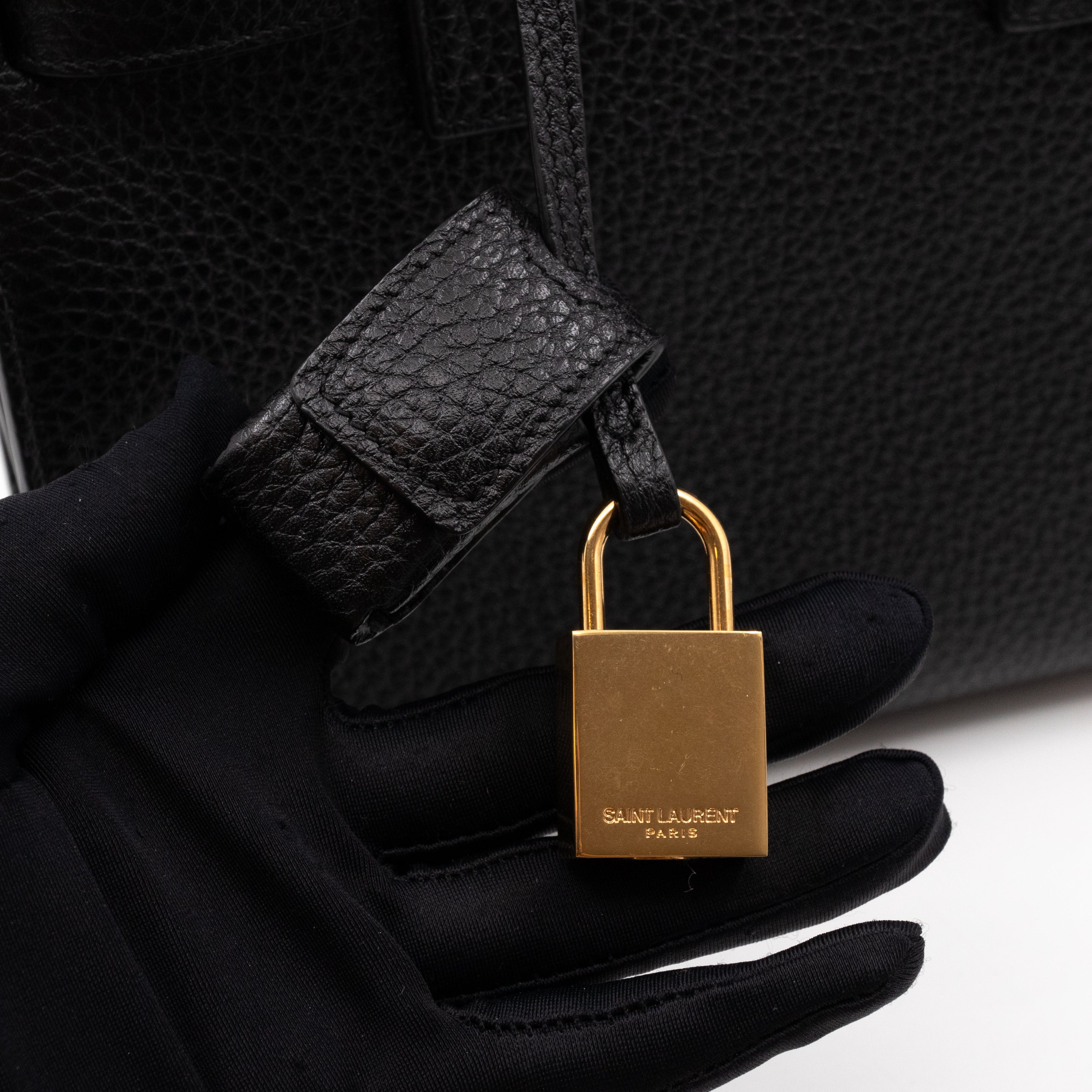 Sac de Jour Nano Black Leather