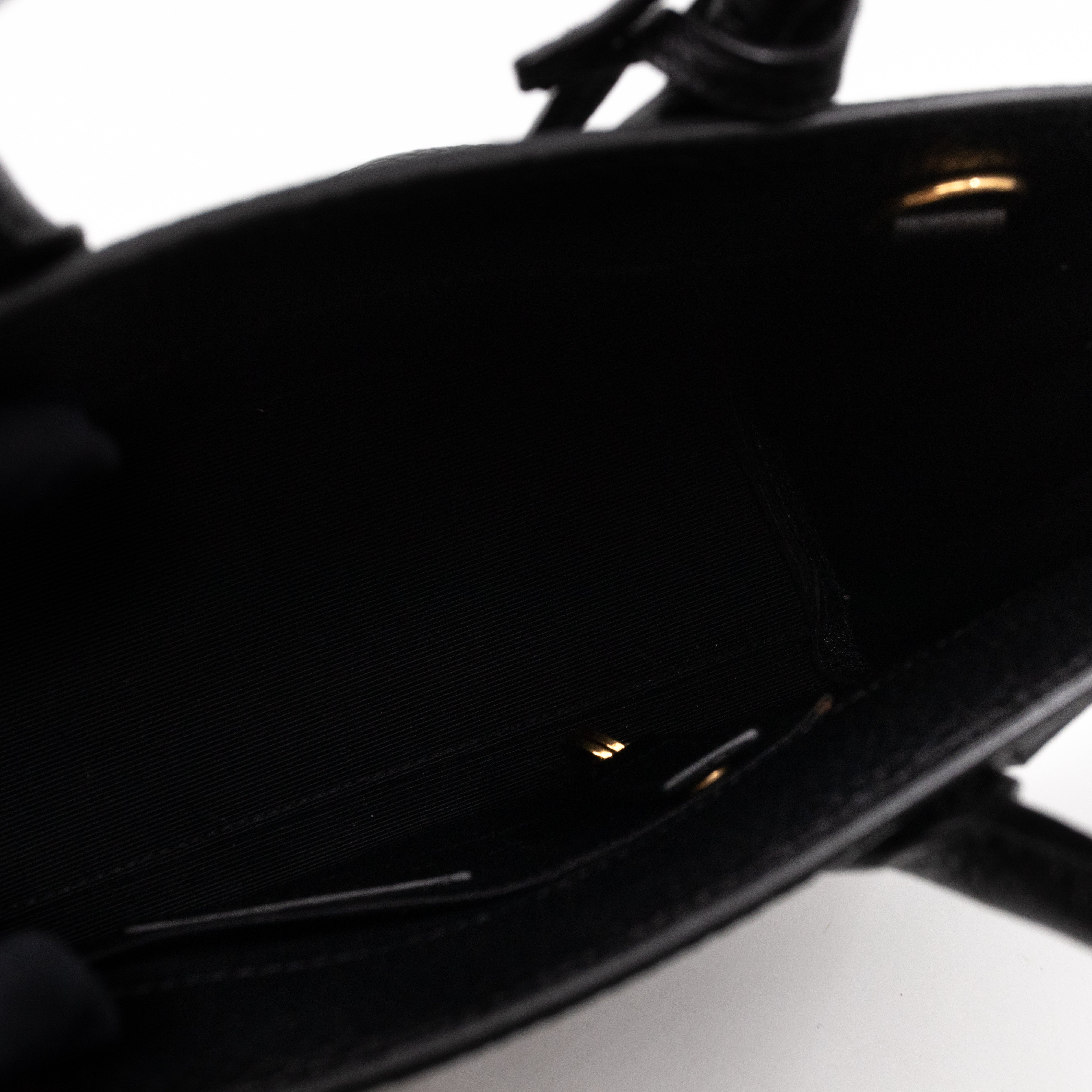 Sac de Jour Nano Black Leather